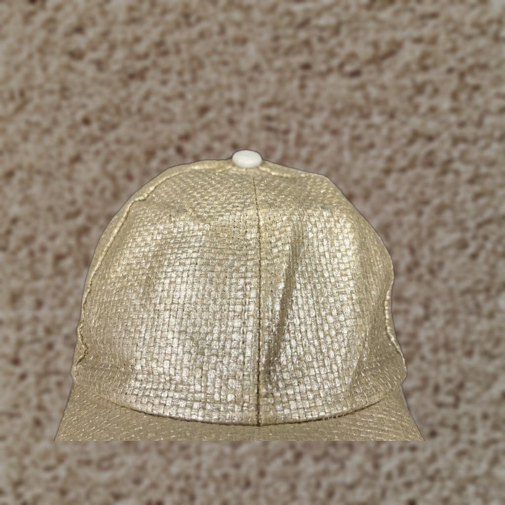 Vintage Target Hat Cap One Size Adult Gold Straw Weave 100% Polypropylene Size ONE SIZE - 1 Thumbnail