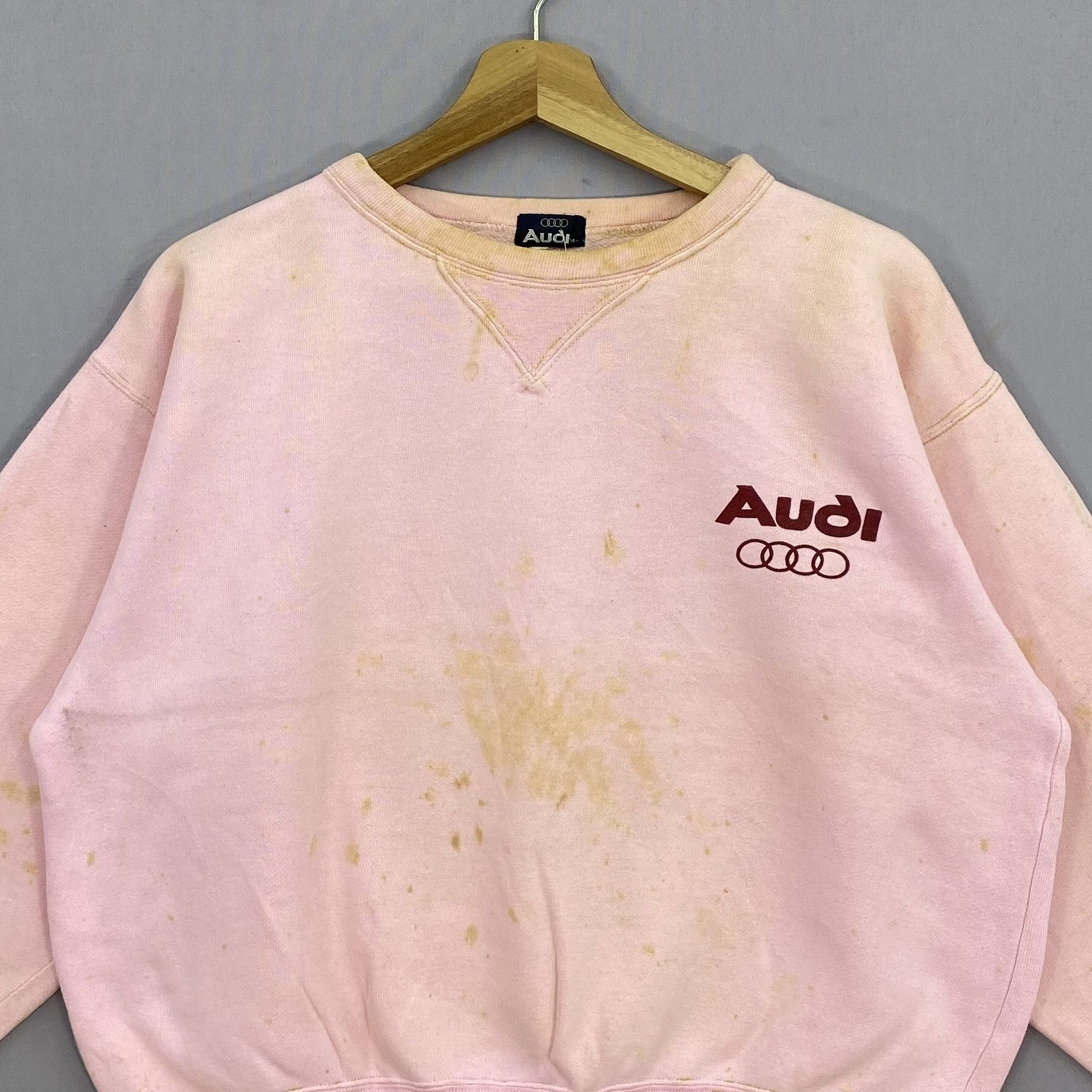 Vintage Vintage 80s Dirty Audi Motorsport Sweater Rally Car Racing Size US M / EU 48-50 / 2 - 3 Thumbnail