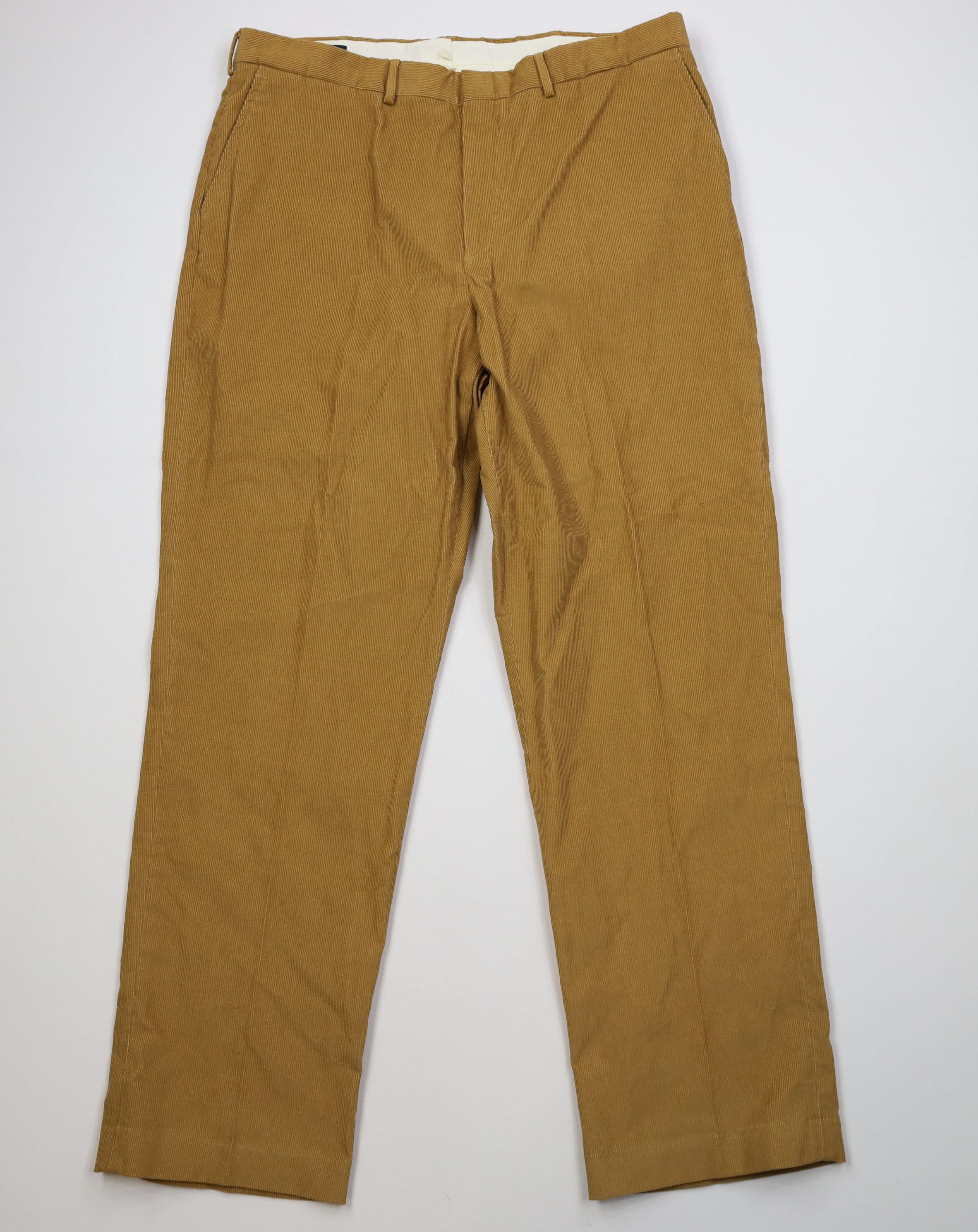 Lands' End Vintage 90s Lands End Wide Leg Corduroy Chino Pants Brown Size US 40 / EU 56 - 1 Thumbnail