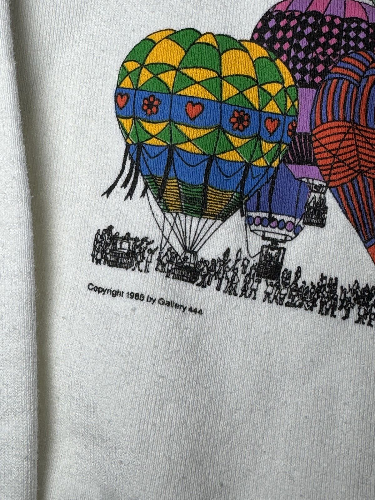 Vintage Vtg 80s 90s Floating Fantasies Hot Air Balloon Sweatshirt Size US XL / EU 56 / 4 - 4 Thumbnail