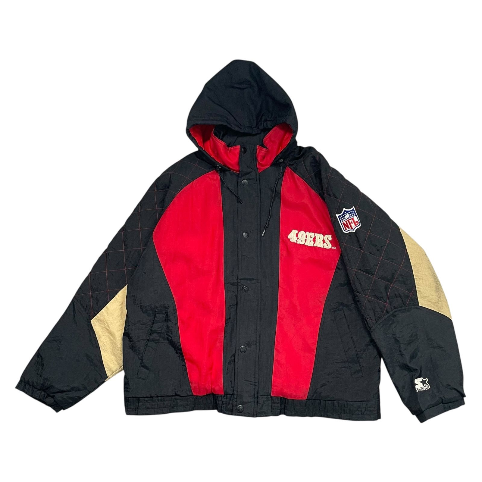 NFL VTG 90s SAN FRANCISCO 49ERS STARTER PRO LINE PUFFER JACKET Size US XL / EU 56 / 4 - 2 Thumbnail