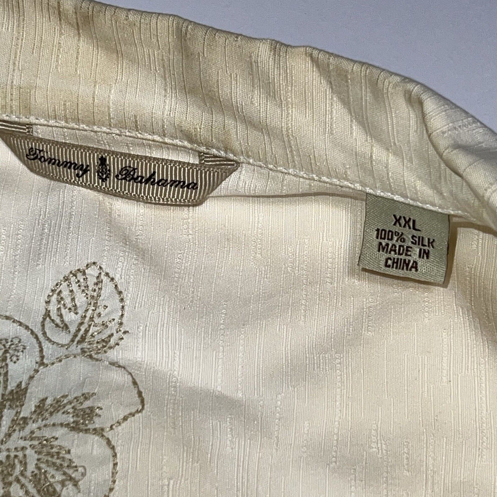 Tommy Bahama Lot of 2 Tommy Bahama Hawaiian Shirt Mens 2XL Silk *STAINED* Size US XXL / EU 58 / 5 - 6 Thumbnail