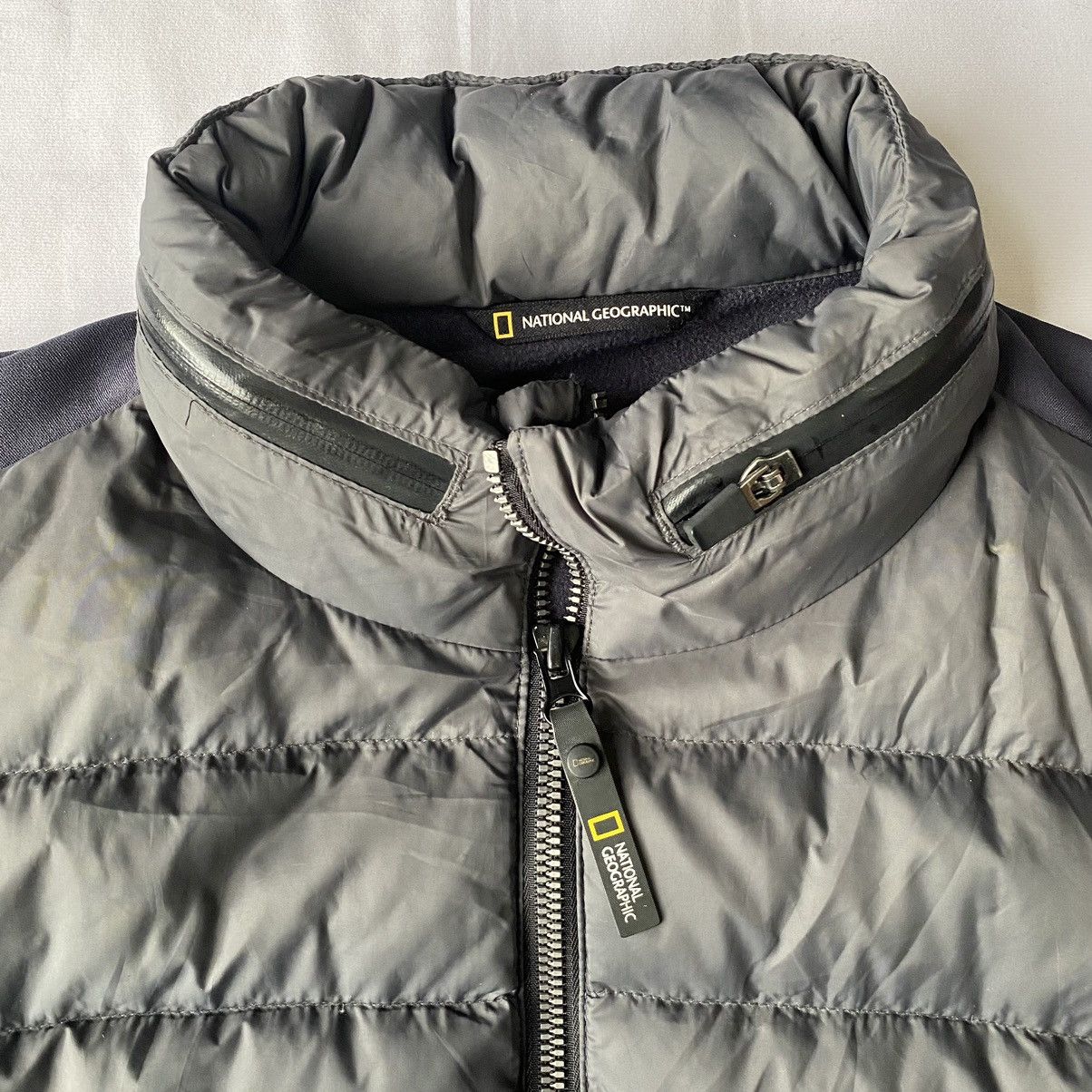 Goretex × Japanese Brand National Geographic Hybrid Puffer Quilted Gorpcore Jacket Size US XL / EU 56 / 4 - 3 Thumbnail