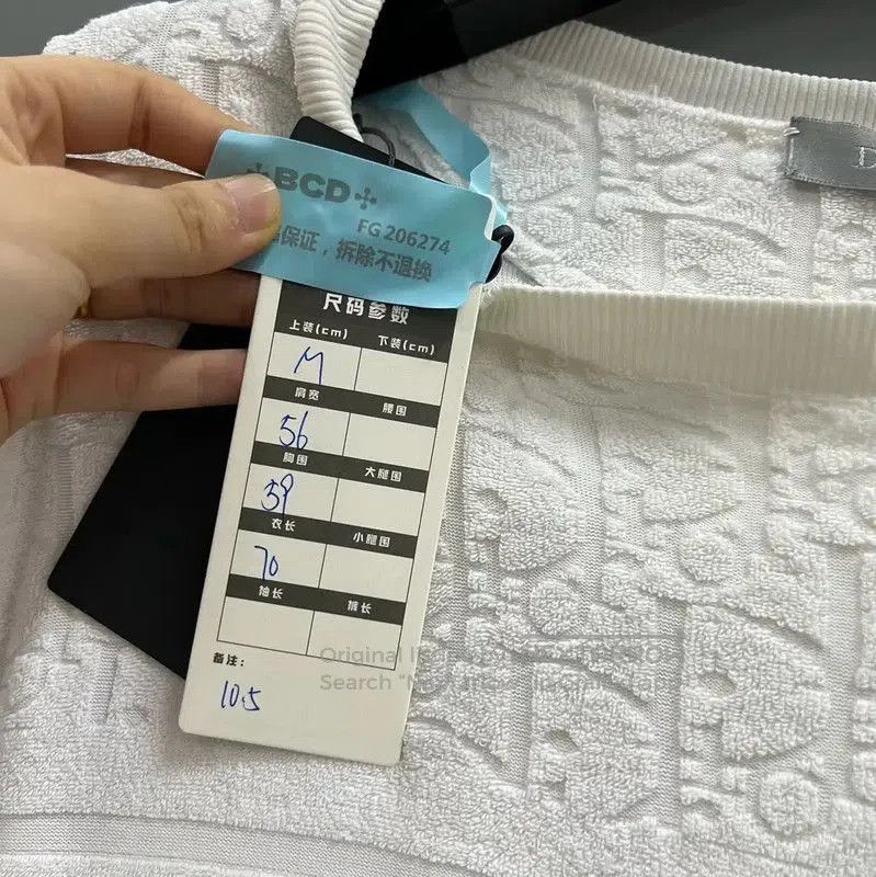 Dior Dior Summer White Cotton Logo T-Shirt for Men . Size US M / EU 48-50 / 2 - 5 Thumbnail