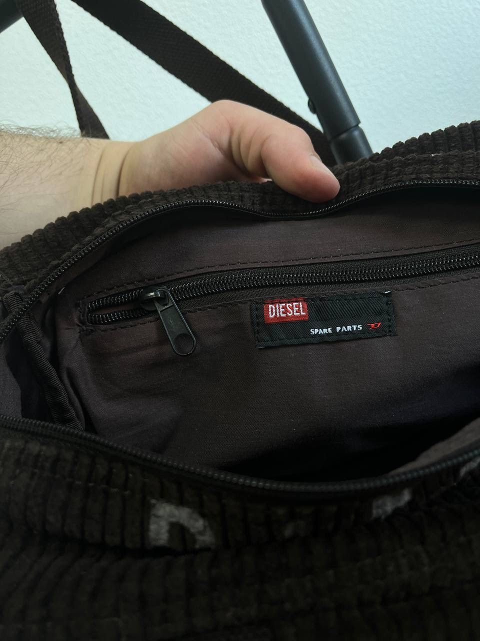 Diesel × Vintage Vintage Diesel y2k Velvet Logo Bag Size ONE SIZE - 7 Thumbnail