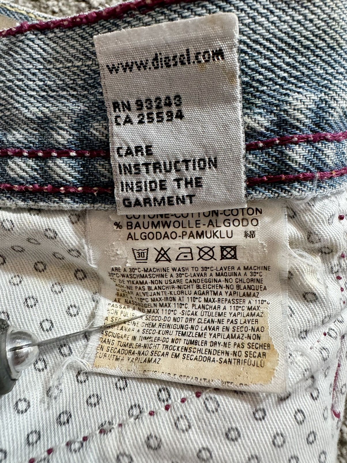 Diesel × Japanese Brand × Vintage 🦄 DIESEL WIDE FLAIR DISTRESSED AMAZING 🔥 Size US 36 / EU 52 - 14 Thumbnail