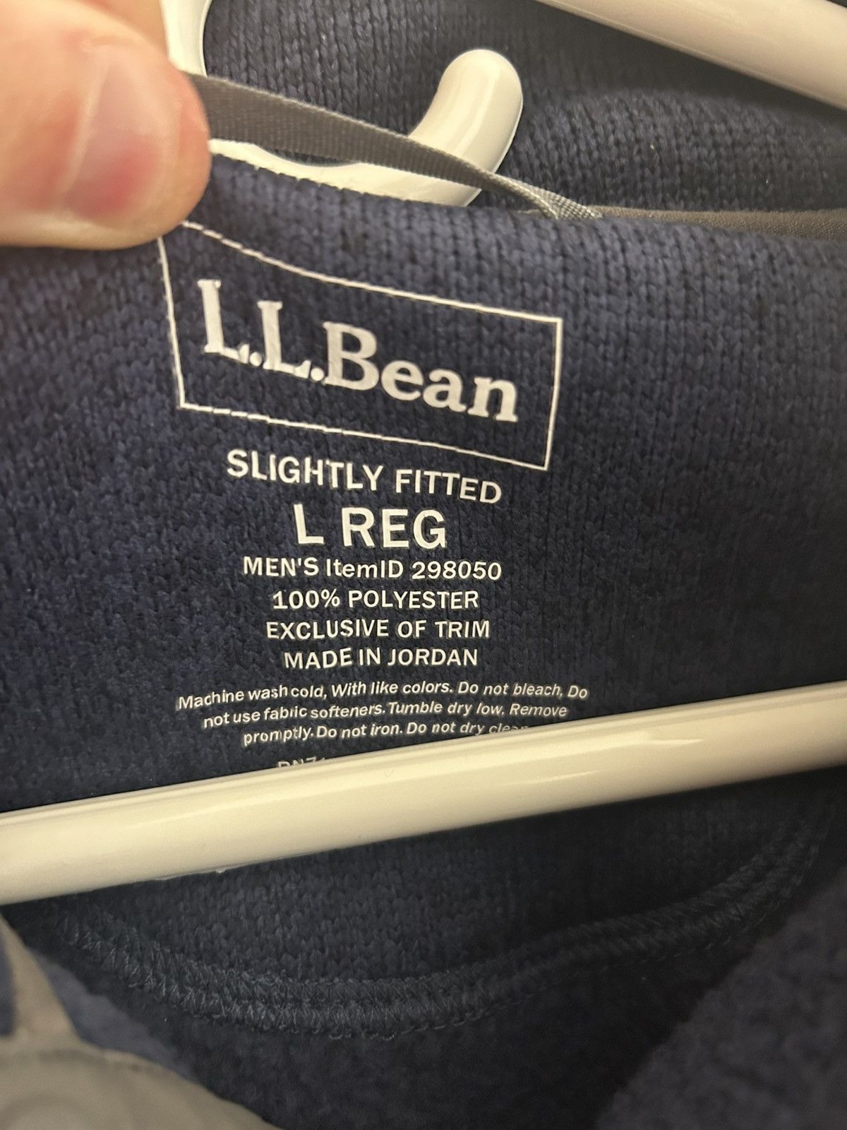 L.L. Bean L.L. Bean Men’s Fleece Pullover Sweater Dark Blue Size US L / EU 52-54 / 3 - 3 Thumbnail