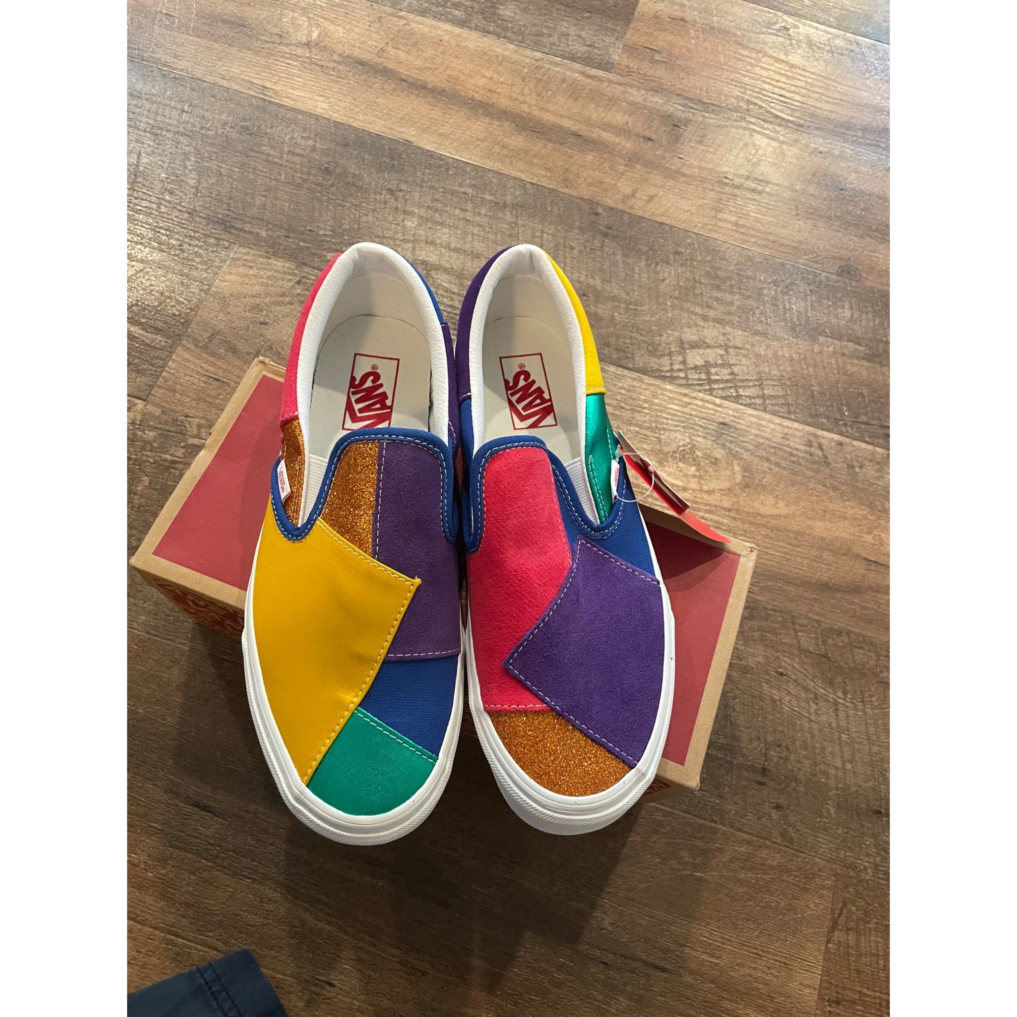 Vans BNWT Vans Pride Patchwork Slip On Skate Sneaker Men’s 9 Wome Size US 9 / EU 42 - 4 Thumbnail