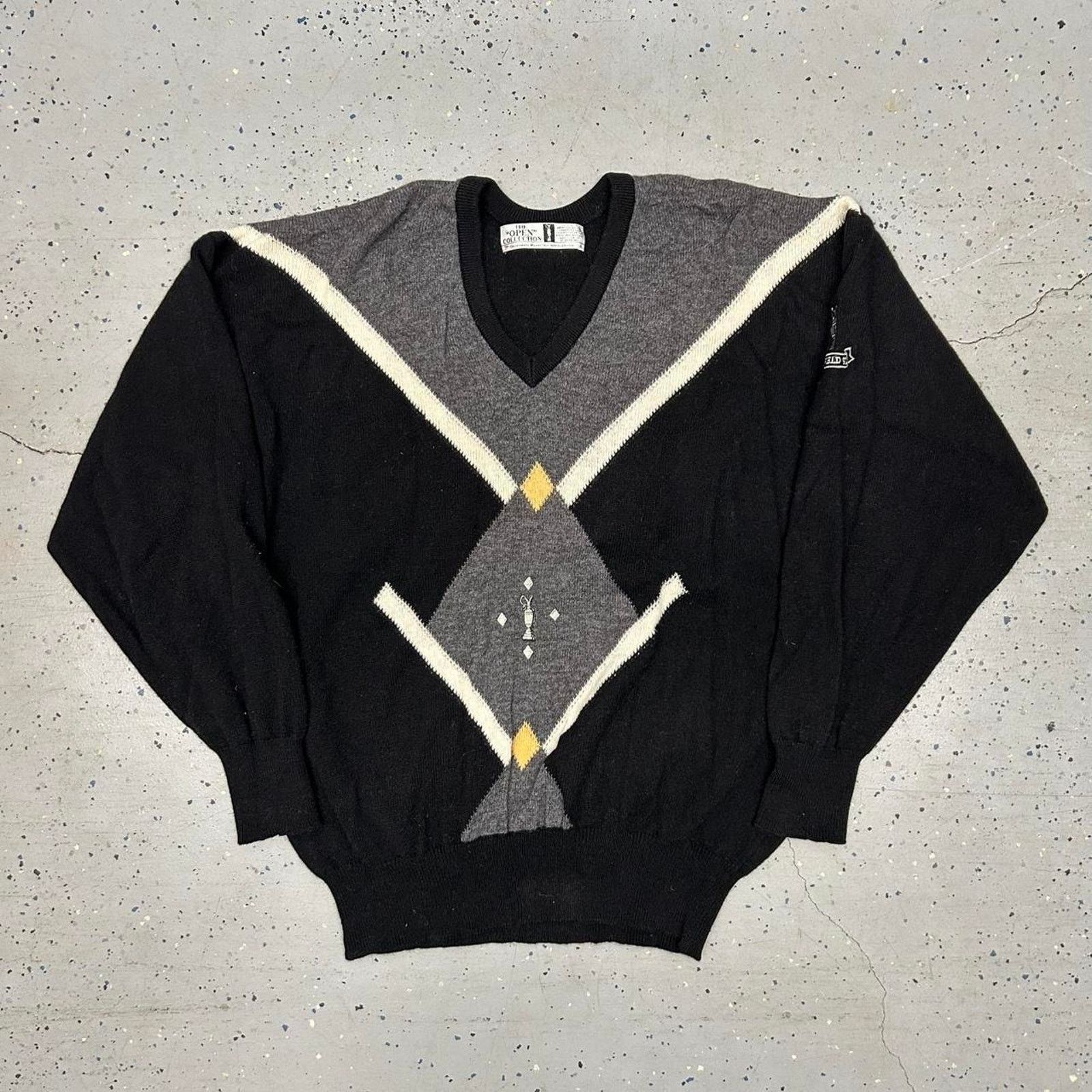 Other VTG Grey and black Golf argyle sweater Size US XL / EU 56 / 4 - 1 Thumbnail