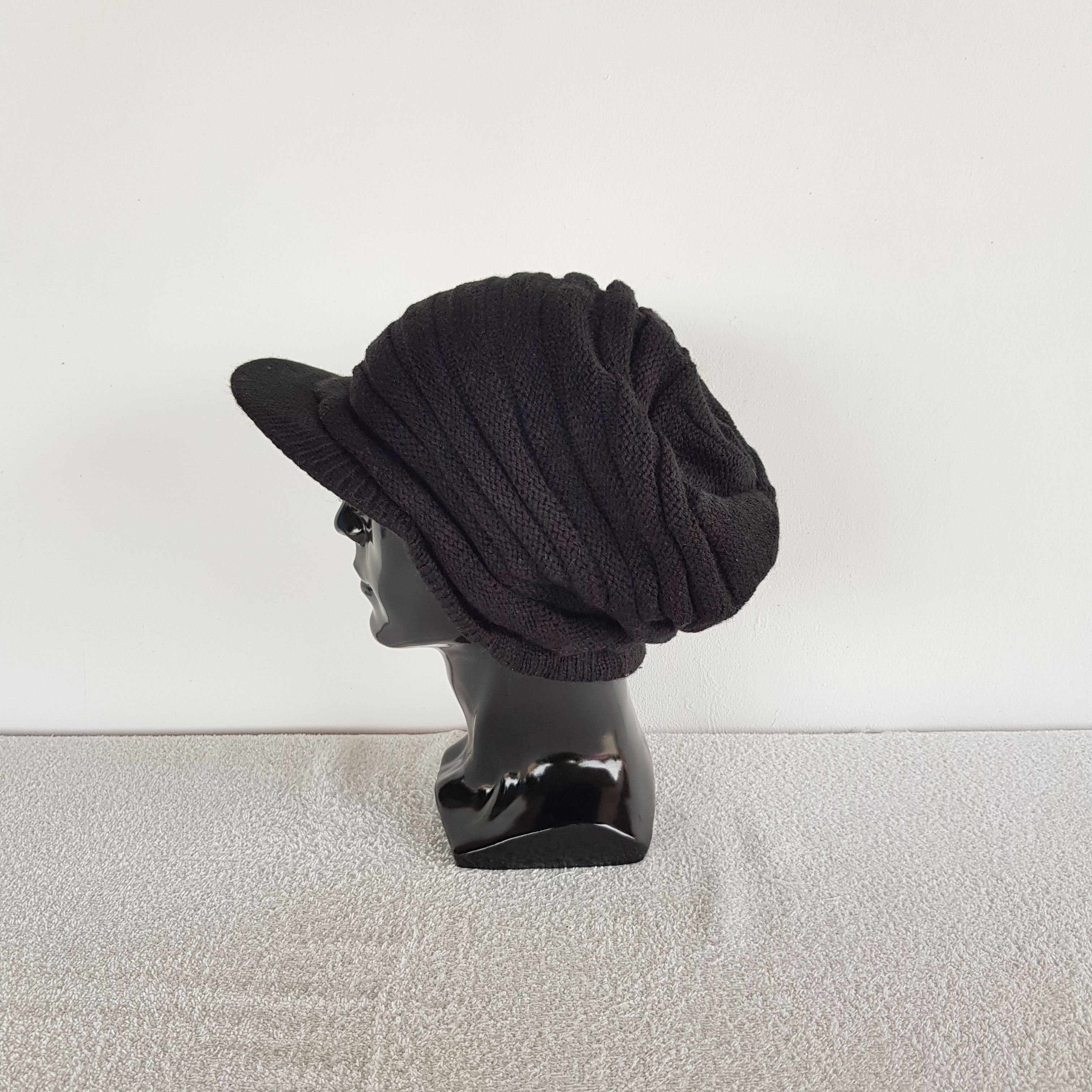 Japanese Brand Vintage Unknown Japanese Brand Y2K Knit Beanie Snow Caps Hat Size ONE SIZE - 4 Thumbnail