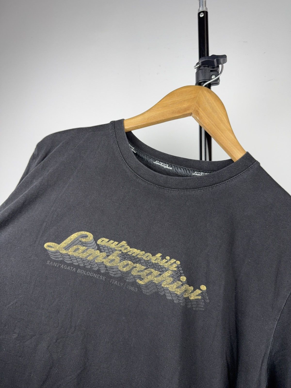 Lamborghini Automobili Lamborghini Racing Logo Tee Black XL Y2K Luxury Size US L / EU 52-54 / 3 - 4 Thumbnail