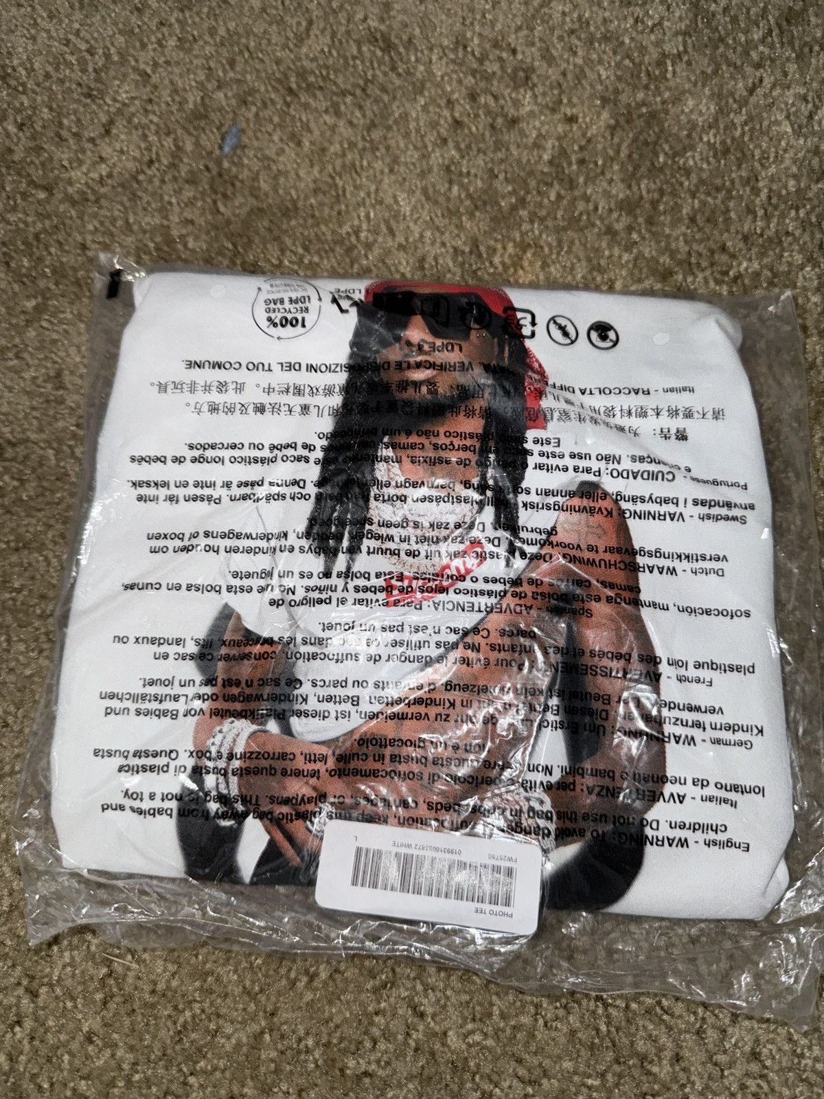 Supreme Supreme Playboi Carti Tee Size US L / EU 52-54 / 3 - 3 Thumbnail