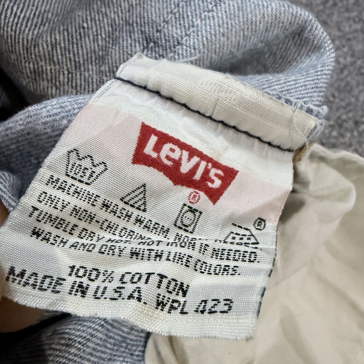 Levi's Vintage Clothing Vintage Heavy Destroyed Grunge Levis 501 Dirty Washed Denim Size US 33 - 16 Thumbnail