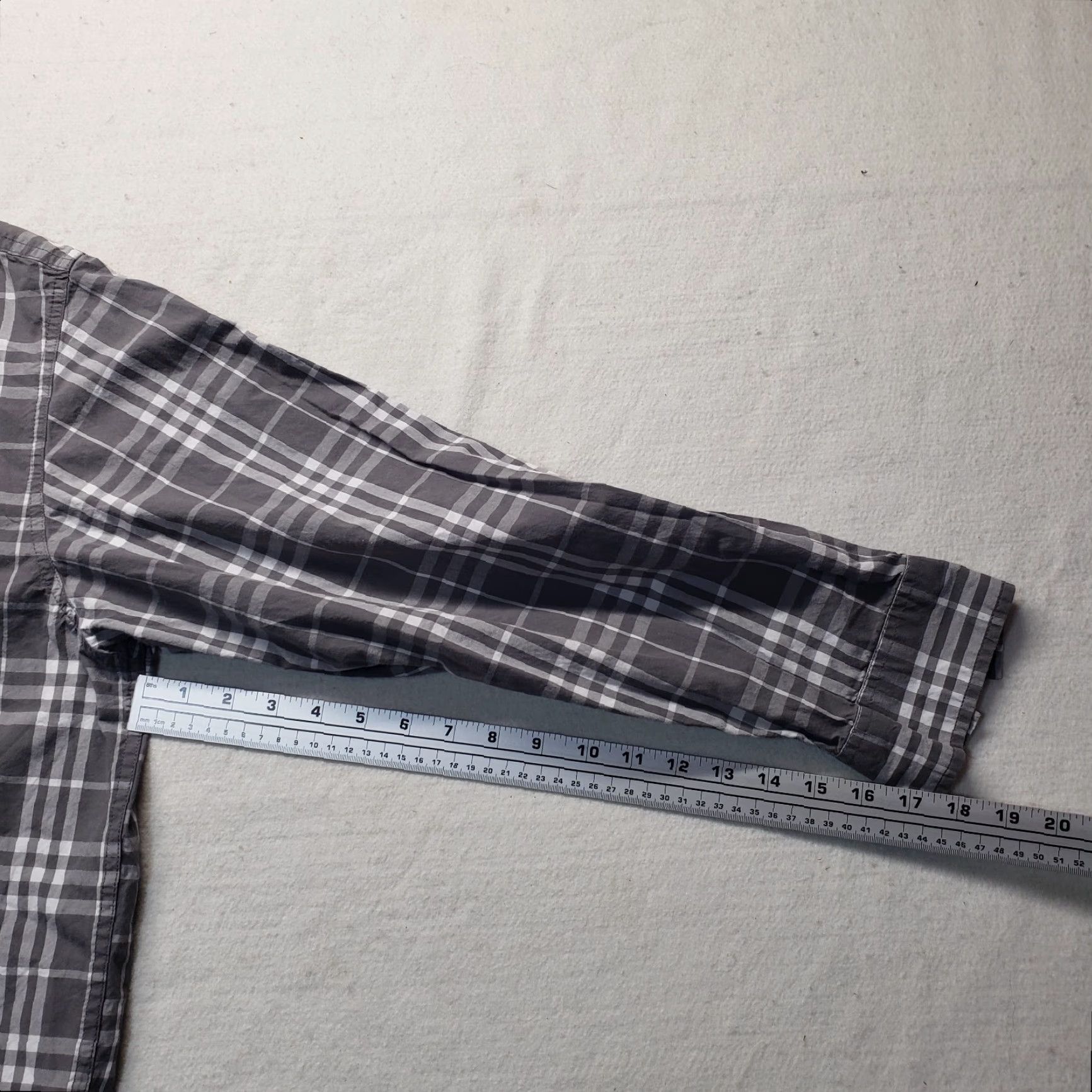 The Mountain Blue Mountain Shirt Button-Up Plaid Long Sleeve Gray XL Men's Size US XL / EU 56 / 4 - 5 Thumbnail