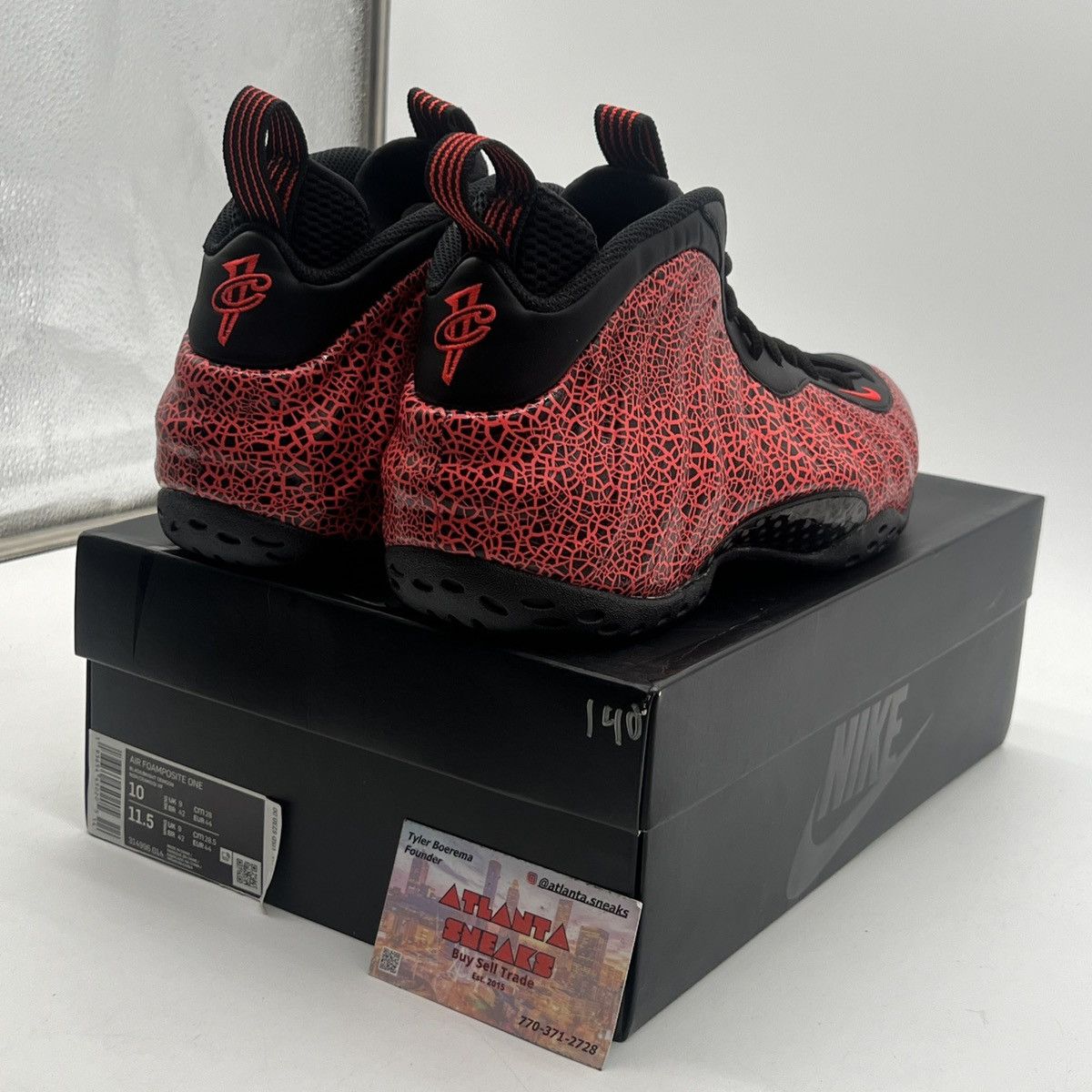 Nike Air Foamposite one cracked lava Size US 10 / EU 43 - 5 Thumbnail