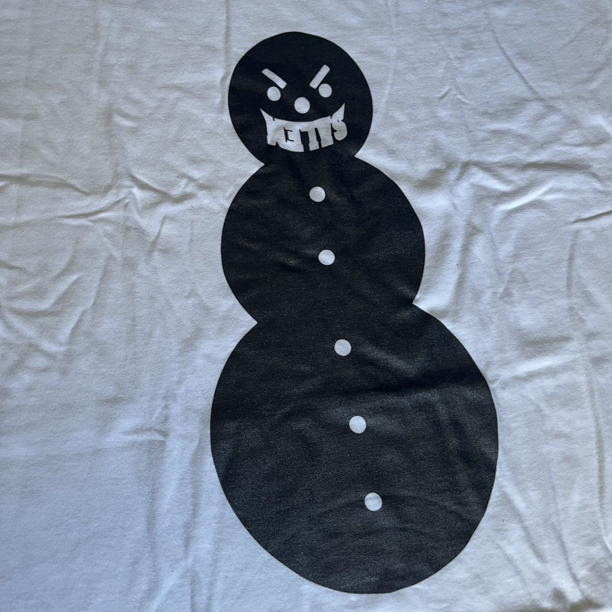 S4LEM Salem S4LEM Dirty Snowman White/Black Graphic Logo T Shirt Size US L / EU 52-54 / 3 - 3 Thumbnail