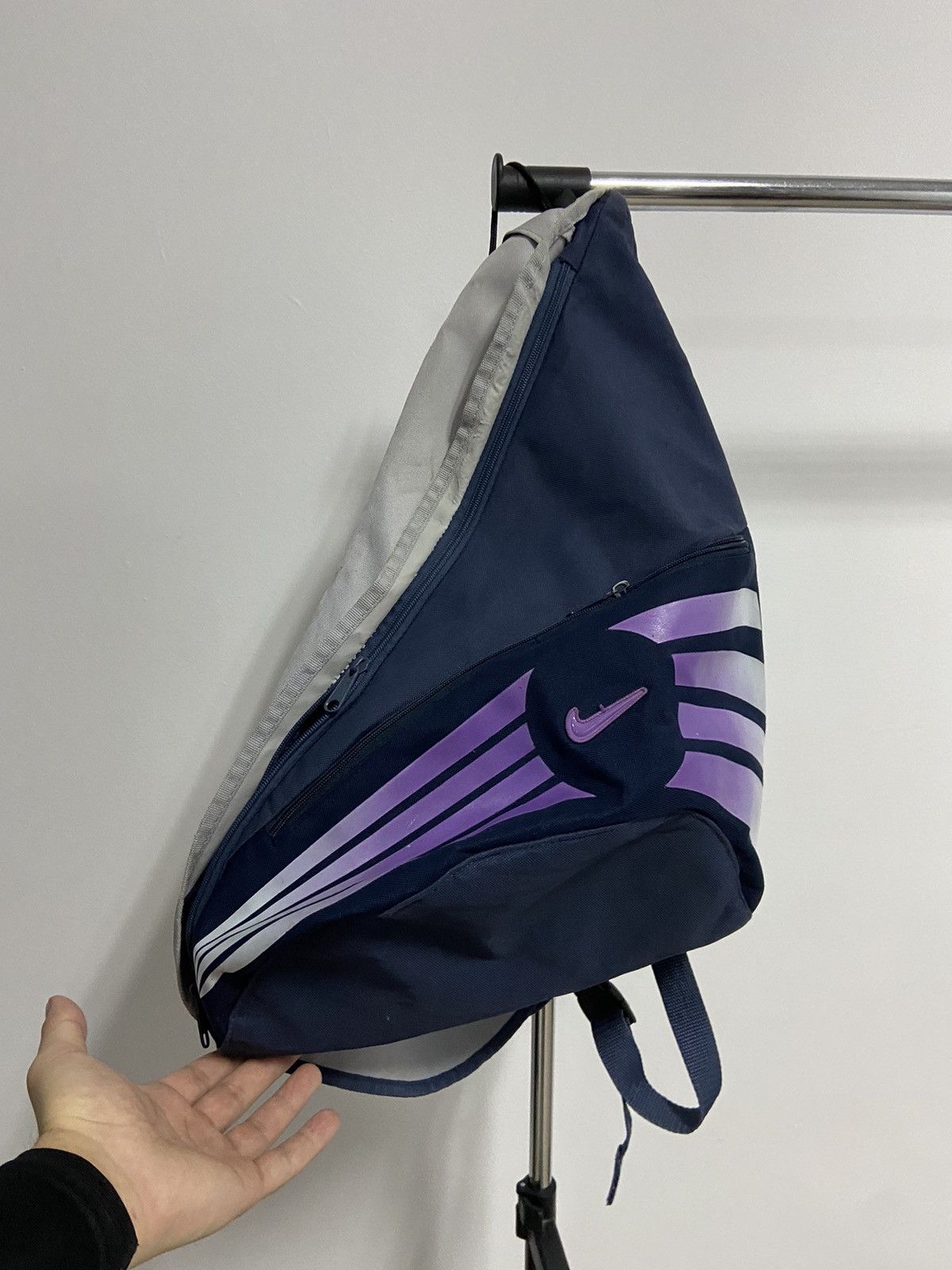 Nike × Vintage Nike Shoulder sling Bag Vintage Grid Sport Style Y2K Size ONE SIZE - 3 Thumbnail