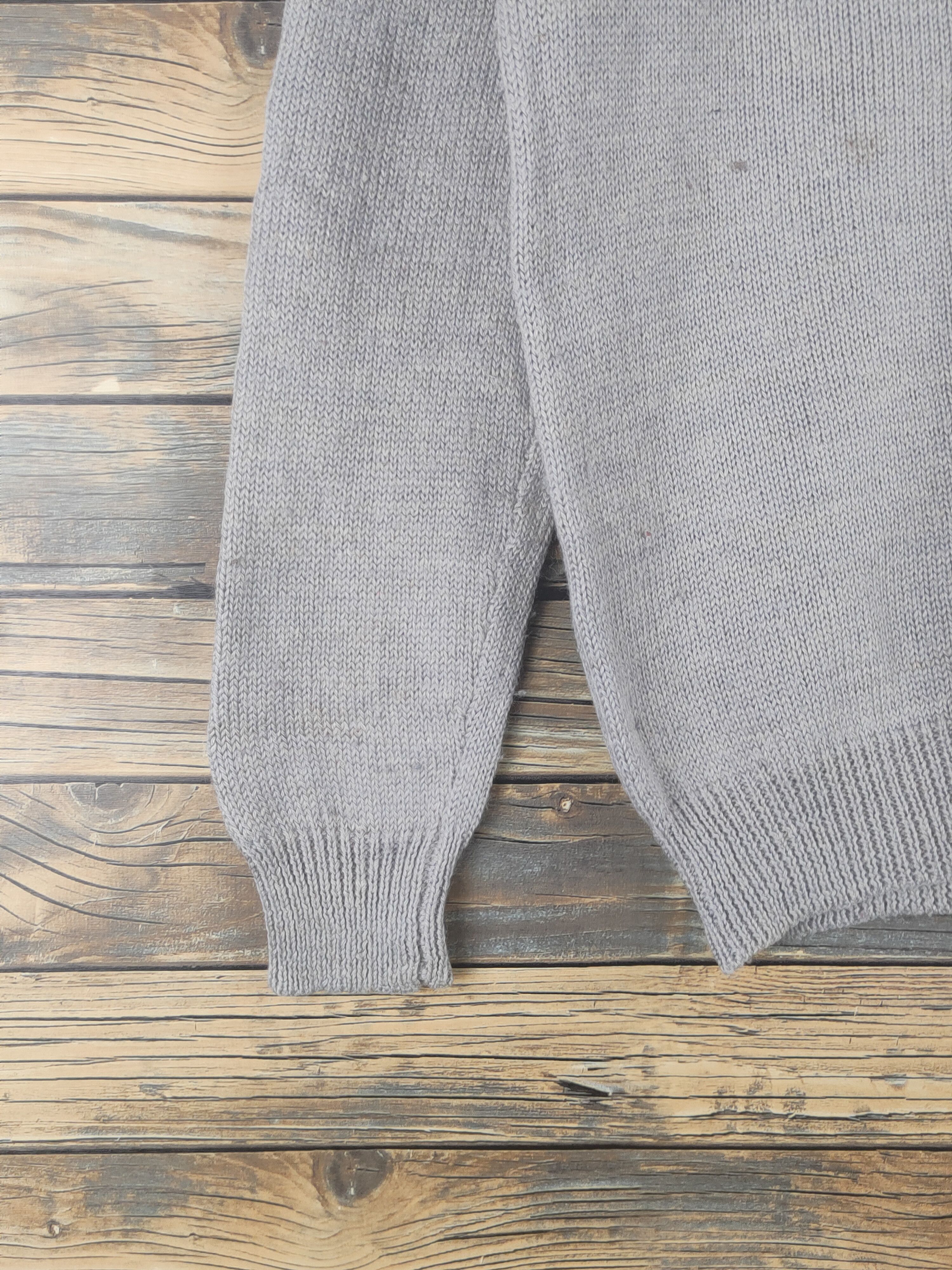 Homespun Knitwear Green Label Relaxing Gray Knitwear Sweatshirts #W1207 Size M / US 6-8 / IT 42-44 - 4 Thumbnail