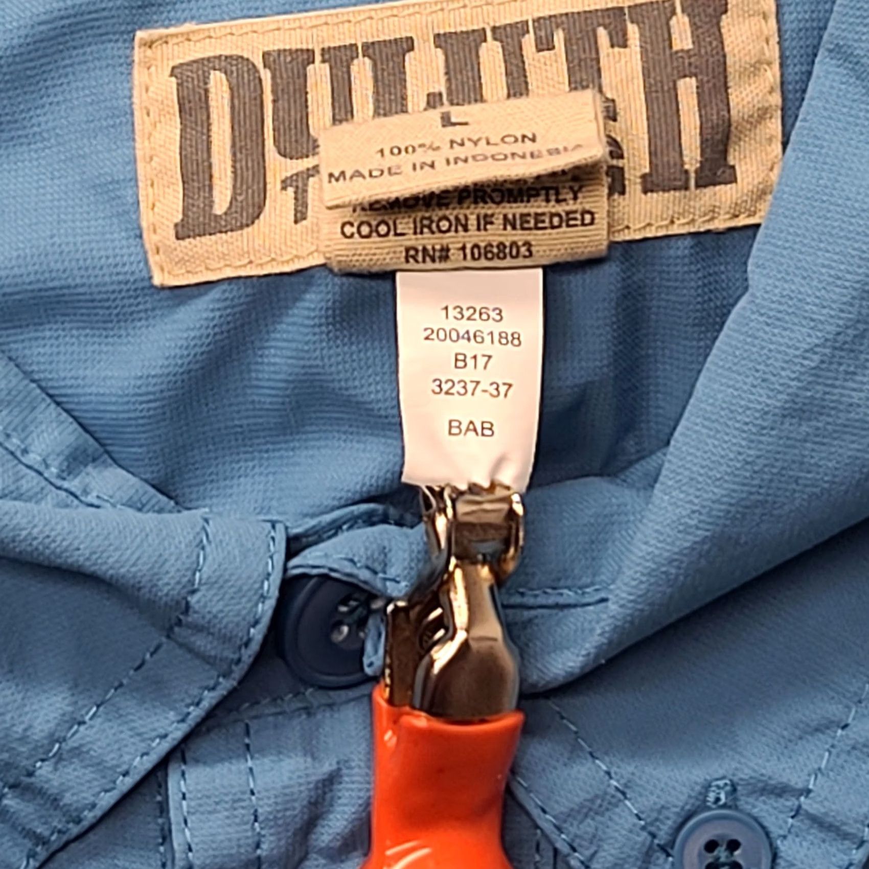 Vintage Duluth Armachillo Shirt Mens L Regular Fit Short Sleeve Button-Up Outdoor Breathable UV Protection Moisture Wicking Quick Dry Pockets Blue Size US L / EU 52-54 / 3 - 3 Thumbnail