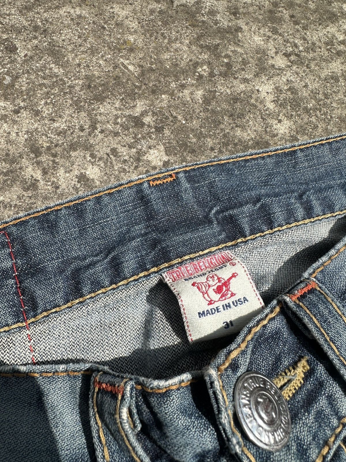 True Religion Y2K vintage true religion jeans denim Streetwear casual hype Size US 31 - 9 Thumbnail