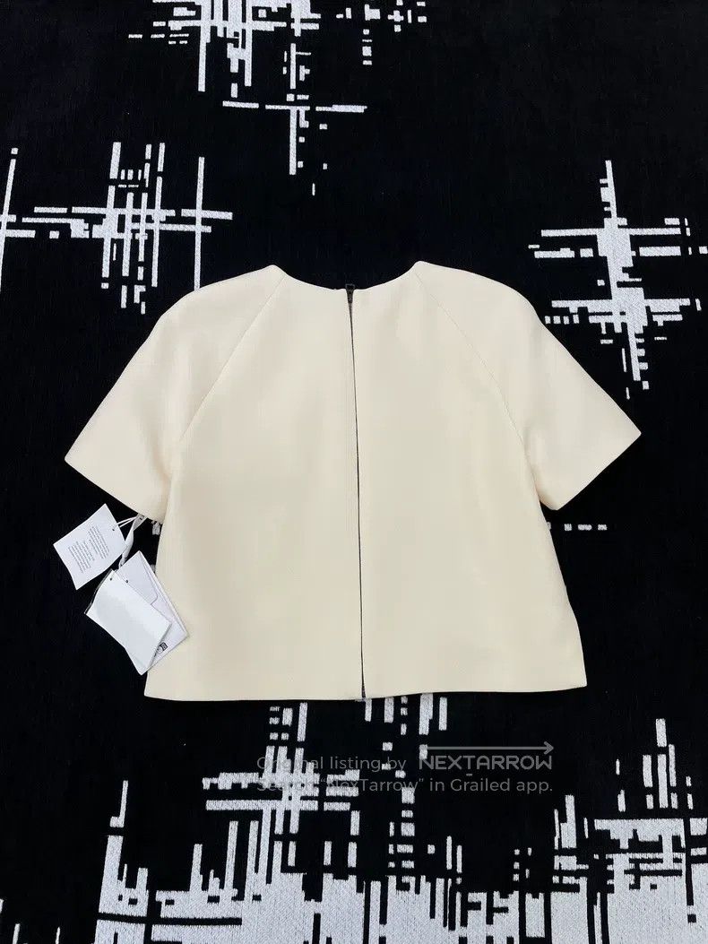 Dior Dior Off-white short sleeves Size XXS / US 00 / IT 34 - 2 Thumbnail