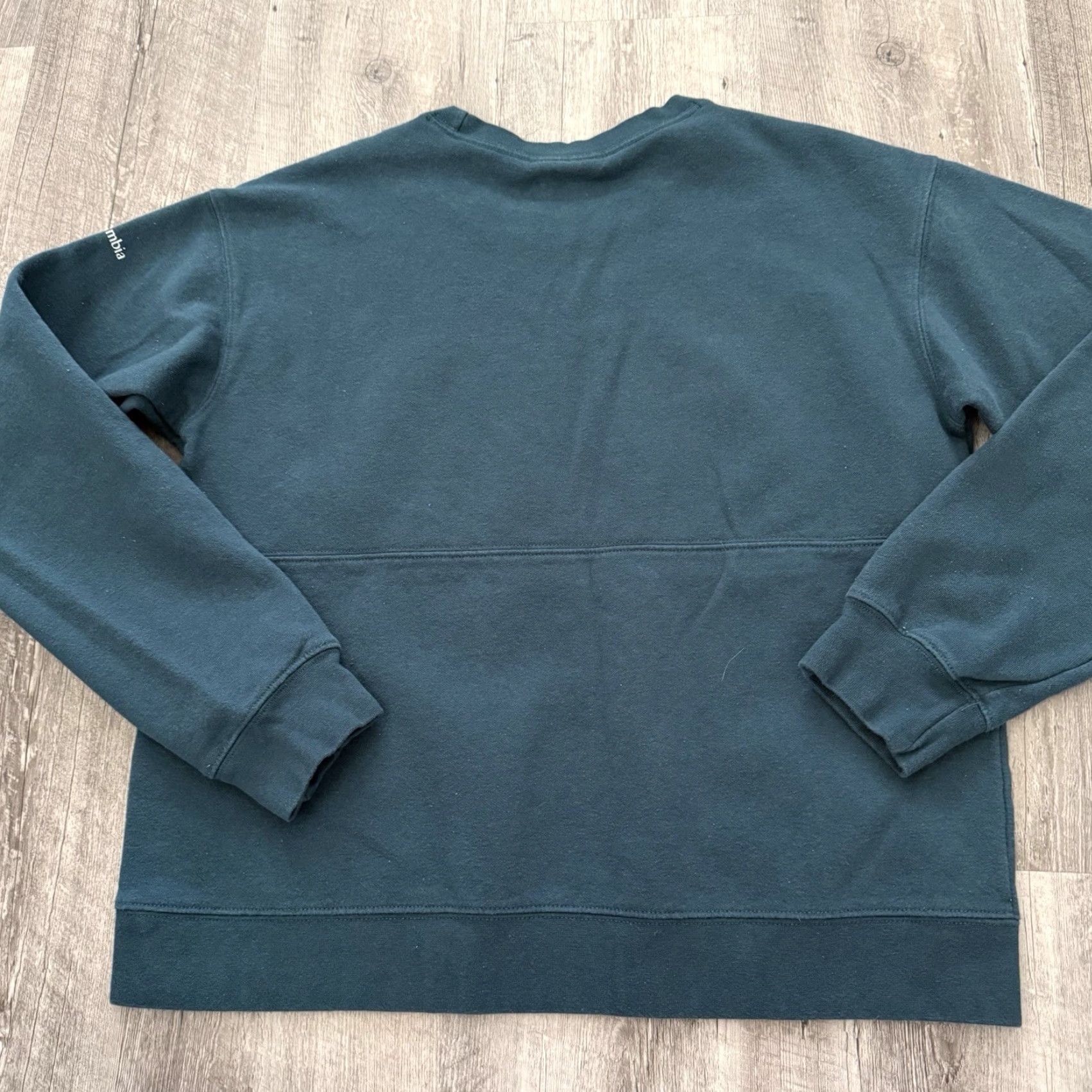 Vintage Columbia Sweatshirt Women Medium Boxy Fleece Crop Teal Blue Crew Neck Pullover Logo Athletic Outdoor Sports Casual Size M / US 6-8 / IT 42-44 - 5 Thumbnail