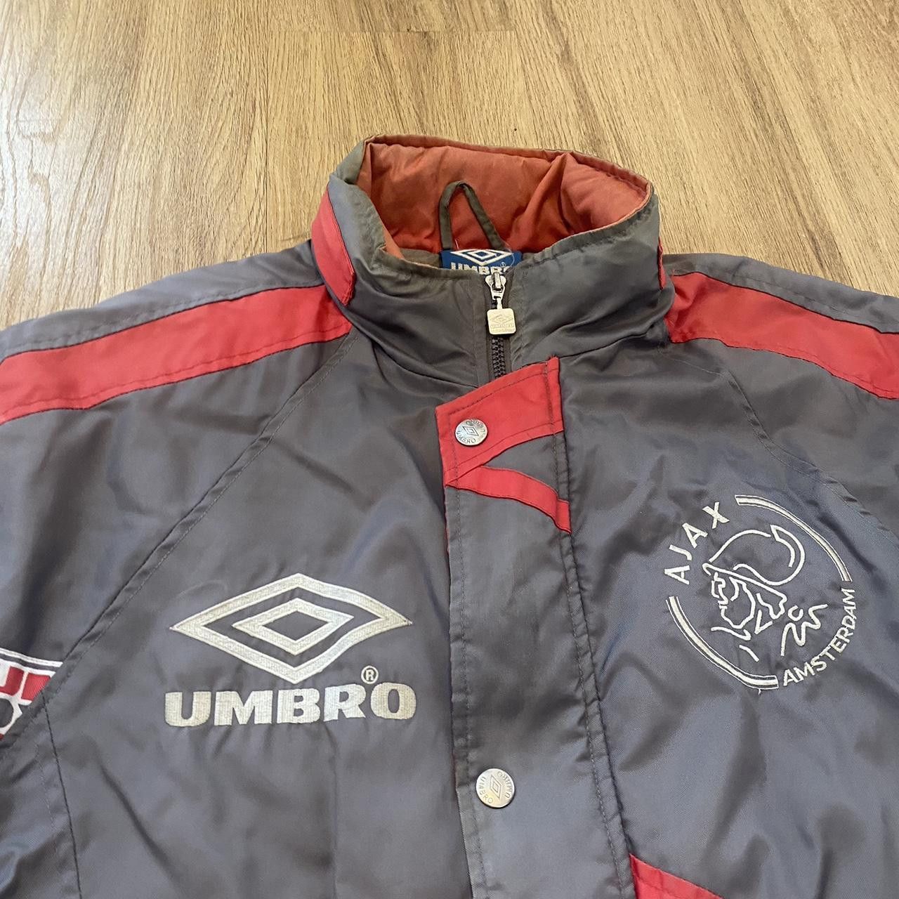 Umbro 1996 90s Ajax Amsterdam Umbro Jacket Football Bench Vintage Size US L / EU 52-54 / 3 - 3 Thumbnail