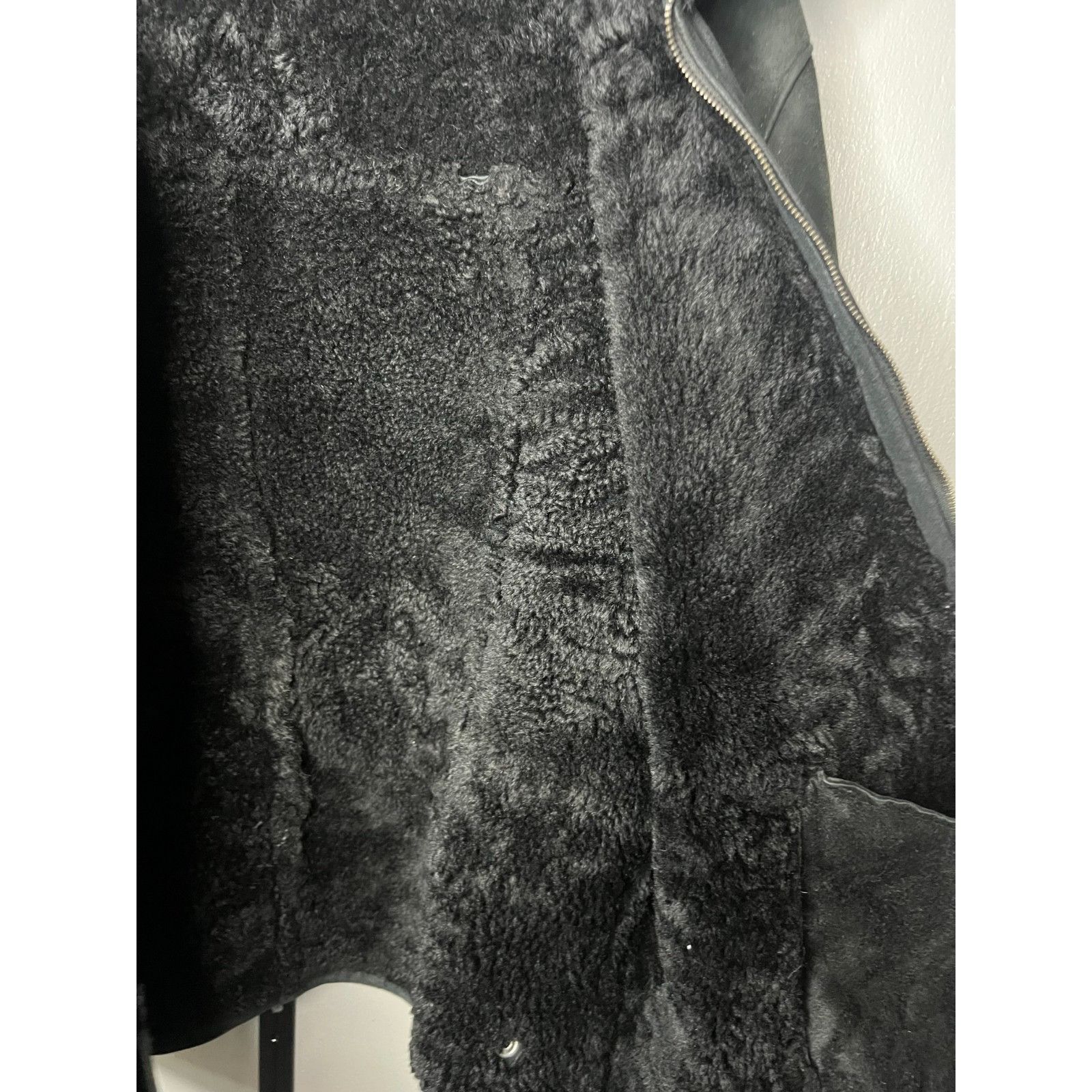 Other Vintage Riri Jacket Wmns Large Black Shearling Suede Lined L Size L / US 10 / IT 46 - 5 Thumbnail