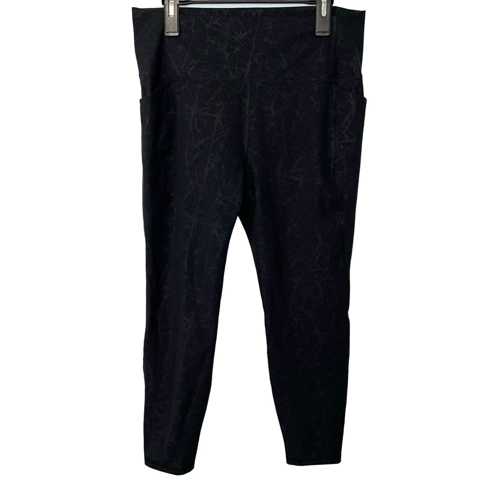 Spyder Spyder Black Web Leggings XXL Activewear Athleisure Pockets Size 34" / US 12 / IT 48 - 1 Thumbnail
