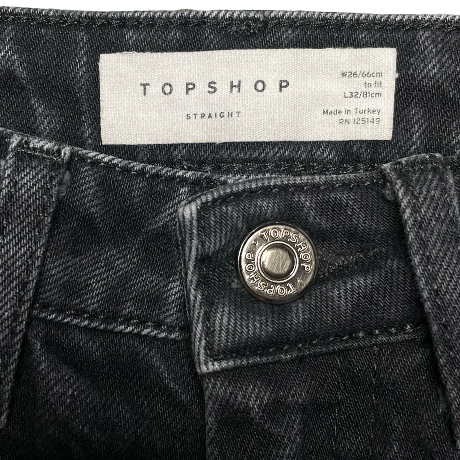 Topshop NWOT Topshop Straight Jeans Size 26" / US 2 / IT 38 - 3 Thumbnail