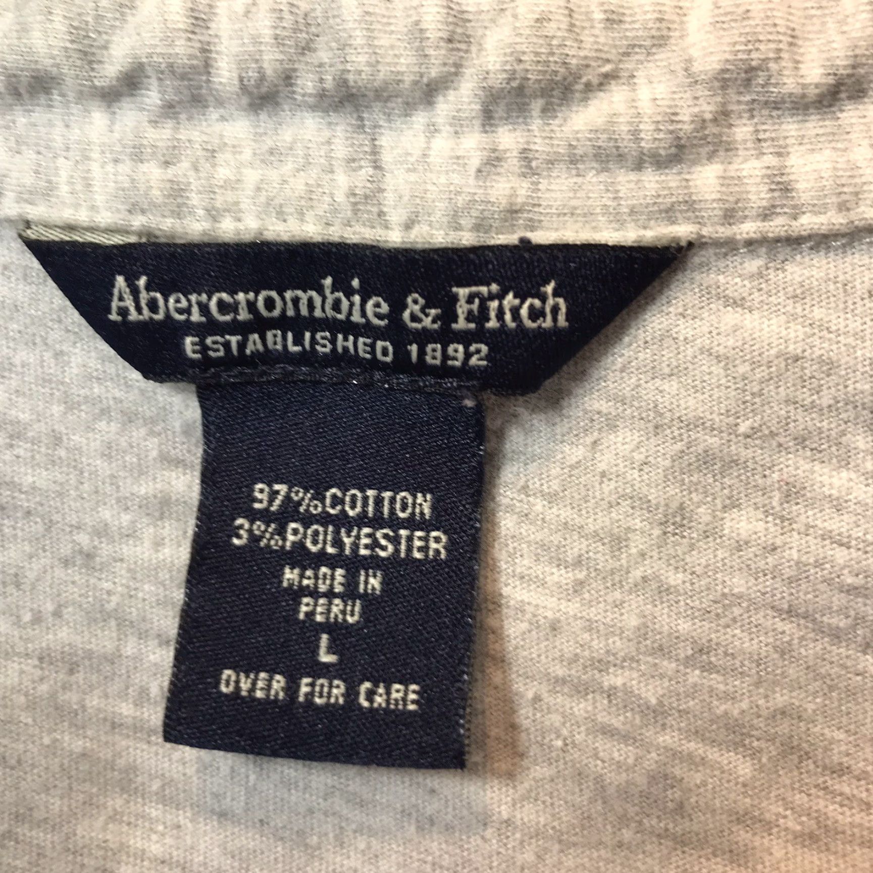 Abercrombie & Fitch Vintage Abercrombie & Fitch Women's Cropped Polo Shirt Gray Juniors L Short Sleeve V-Neck Casual Size L / US 10 / IT 46 - 4 Thumbnail