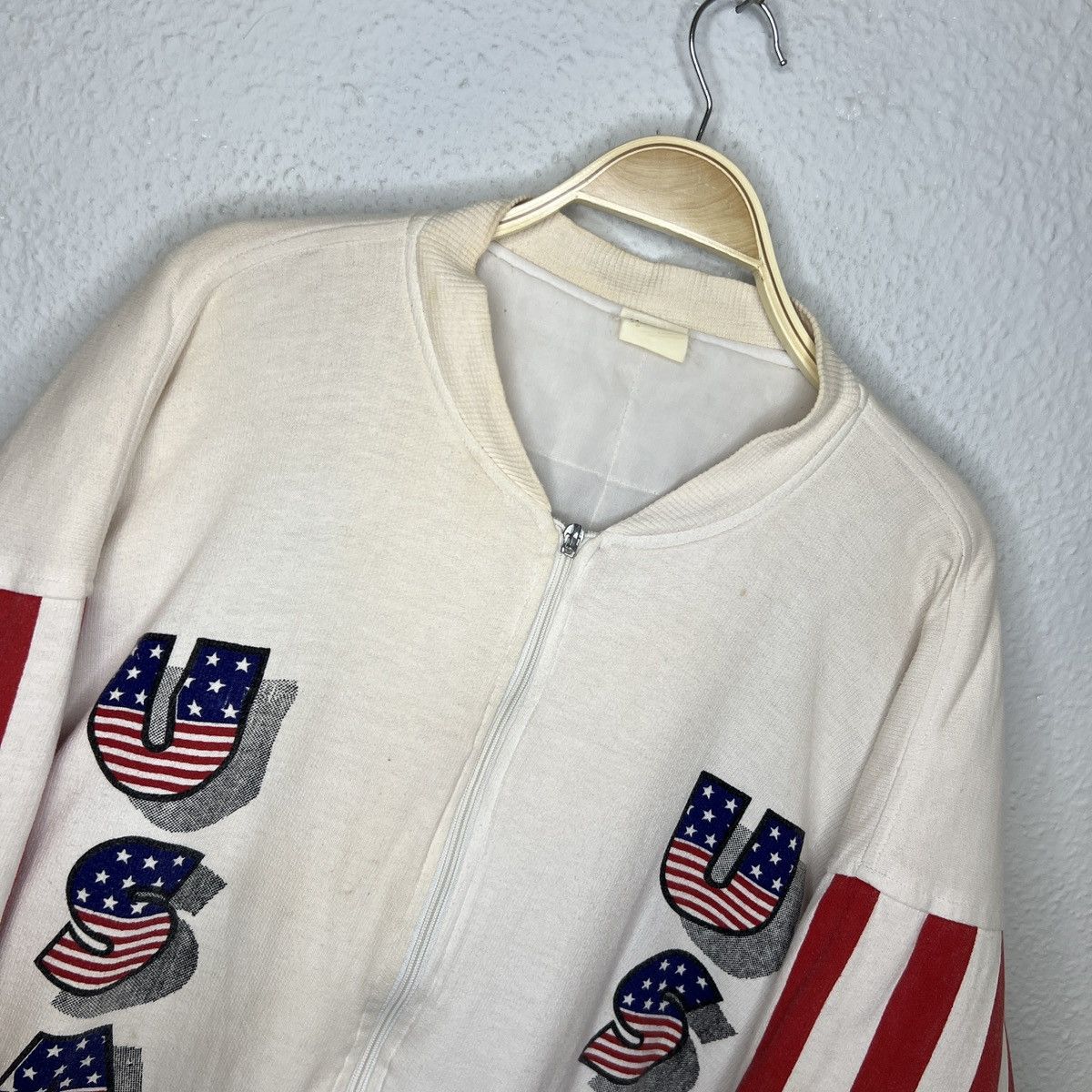 Vintage Vintage The American Way Varsity Bomber Jacket USA Flag 90s Size US L / EU 52-54 / 3 - 5 Thumbnail