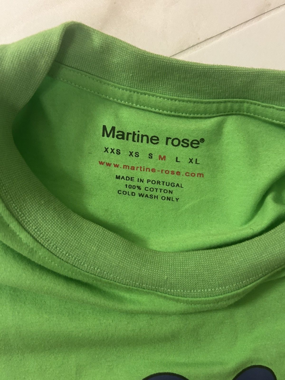 Martine Rose Martine Rose rose x change t shirt size m in green Size US M / EU 48-50 / 2 - 3 Thumbnail
