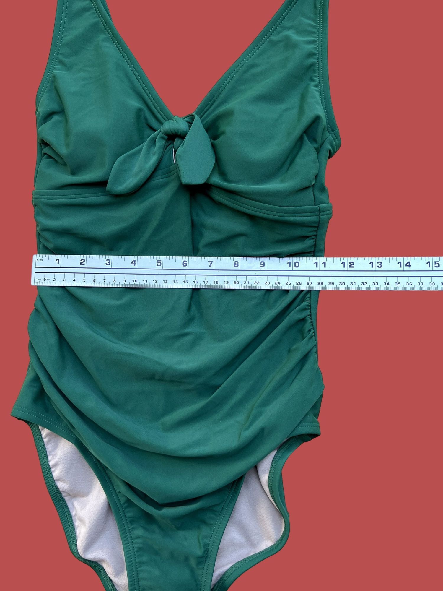 Other Kona Sol - Women's Tie-Front One Piece Swimsuit - Green - S Size ONE SIZE - 4 Thumbnail