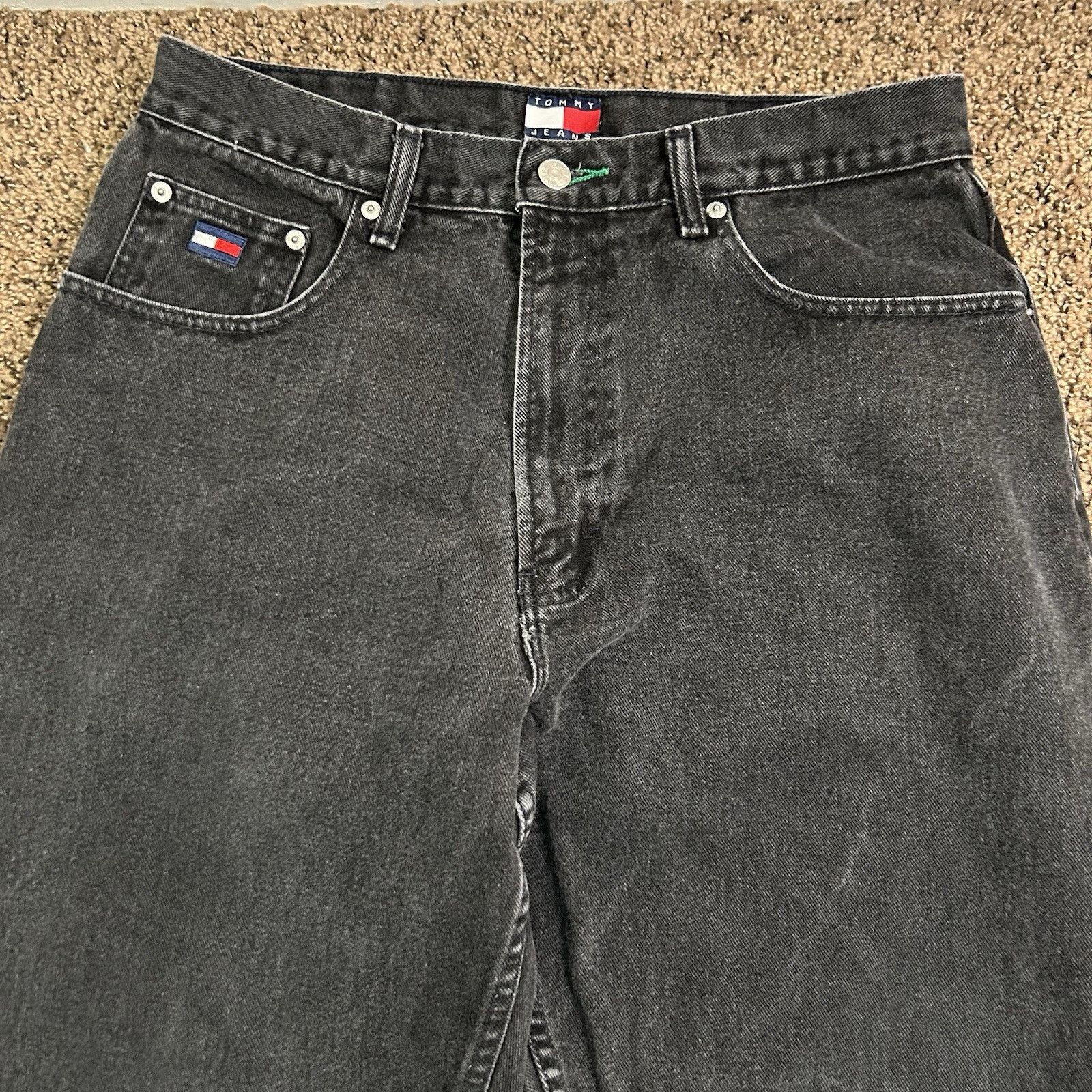 Tommy Hilfiger Vintage Tommy Hilfiger Freedom W34 L34 Black 100% Cotton 90s Size US 34 / EU 50 - 3 Thumbnail