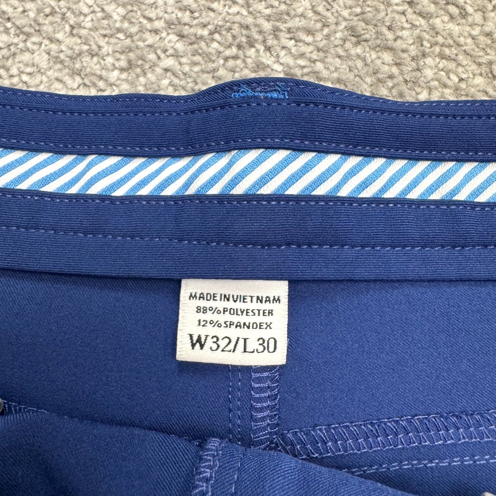 Footjoy FootJoy Athletic Fit Golf Pants Women 32 Blue Straight Leg High Rise 34x29.5 Size 24" / US 00 / IT 34 - 7 Thumbnail