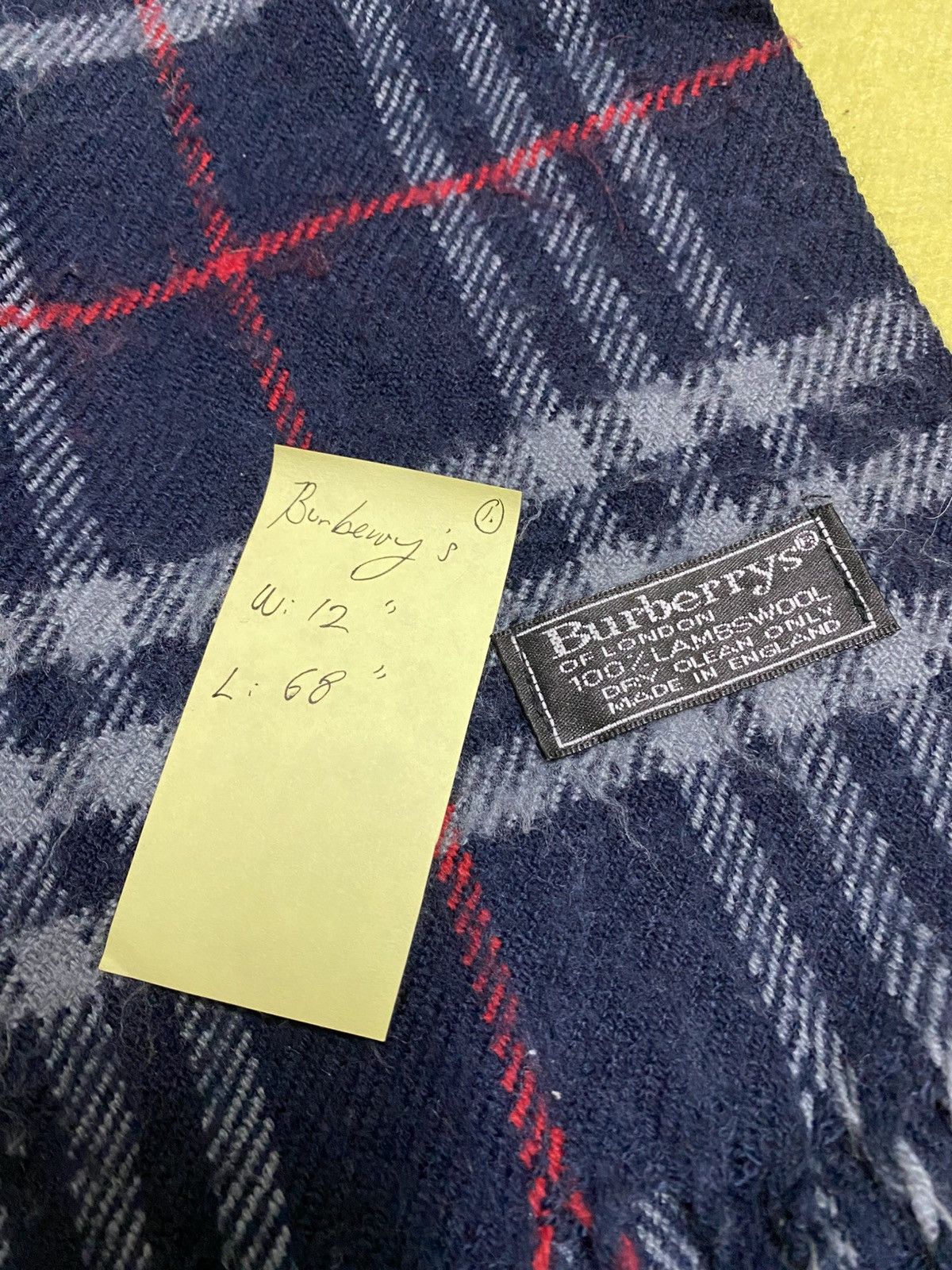 Burberry Burberry's Lambswool x Made in England Size ONE SIZE - 3 Thumbnail