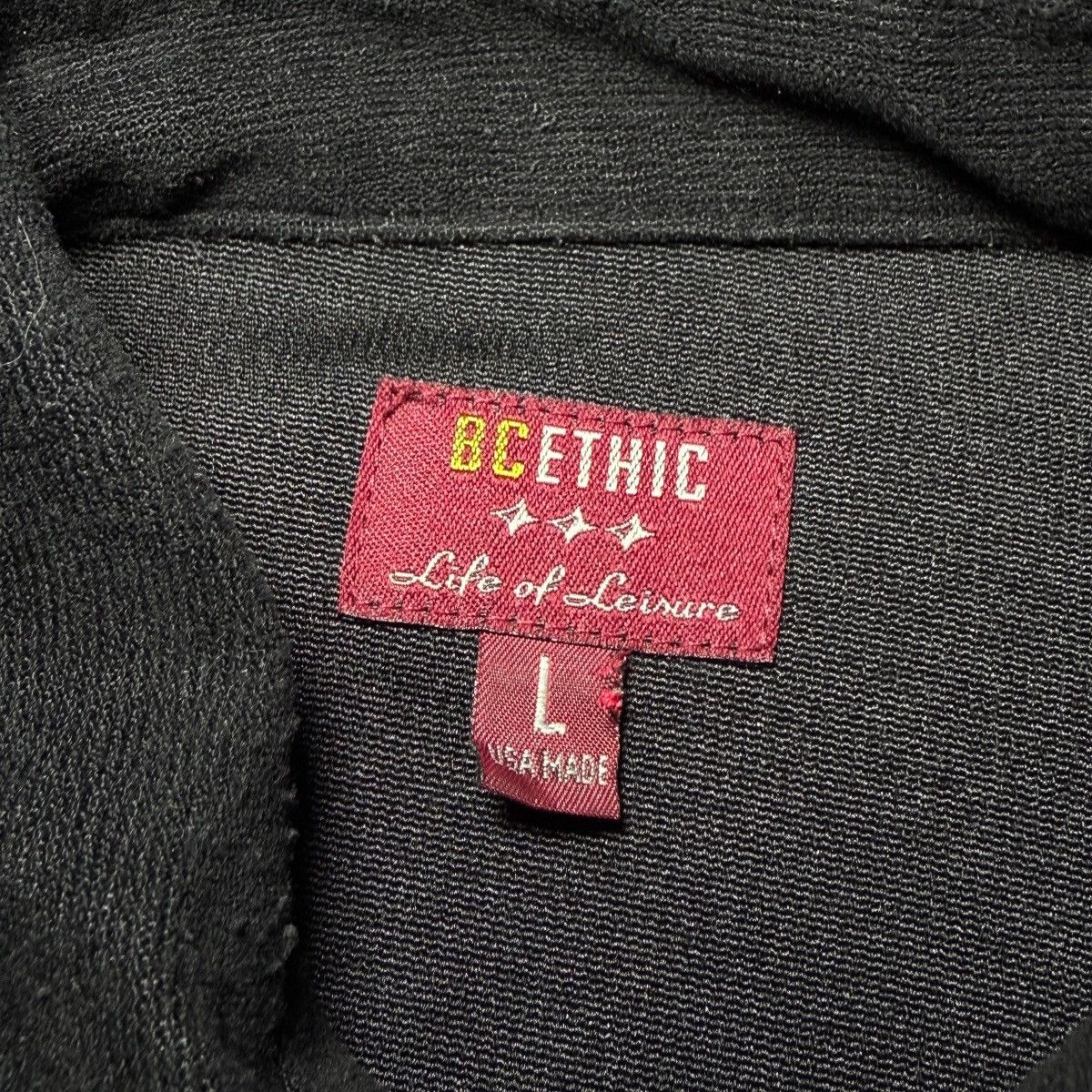 Bc Ethic Vintage 90s BC Ethic Black Short Sleeve Button up ⚫️ Size US L / EU 52-54 / 3 - 3 Thumbnail