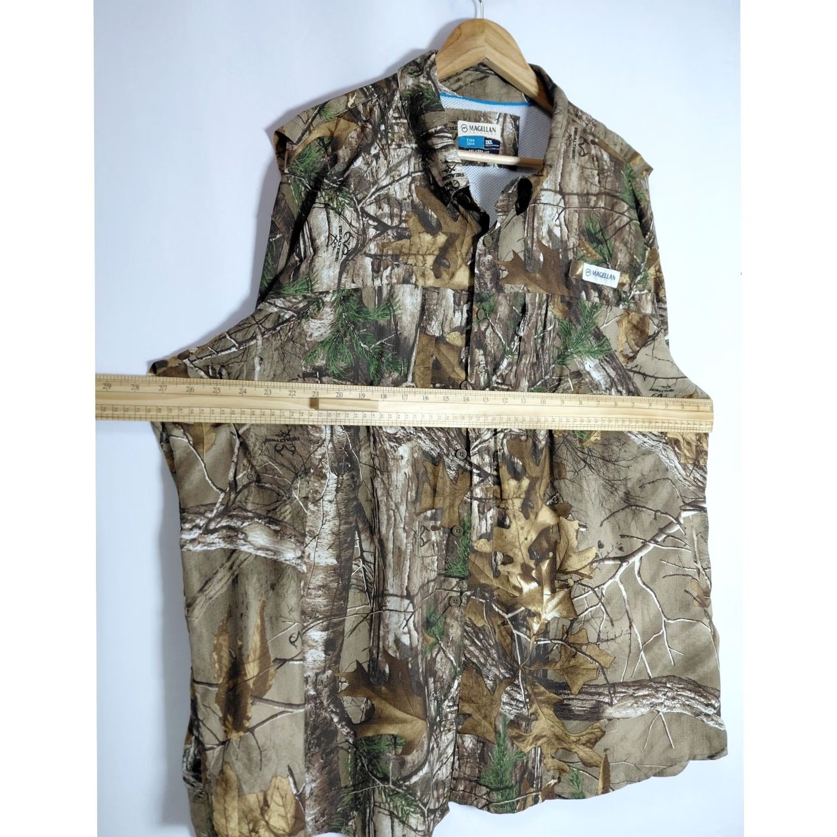 Vintage MAGELLAN OUTDOORS Camouflage Long Sleeve Shirt Men 2XL Polyester Camouflage Pattern Lightweight Breathable Casual Outdoor Shirt Size US XXL / EU 58 / 5 - 6 Thumbnail