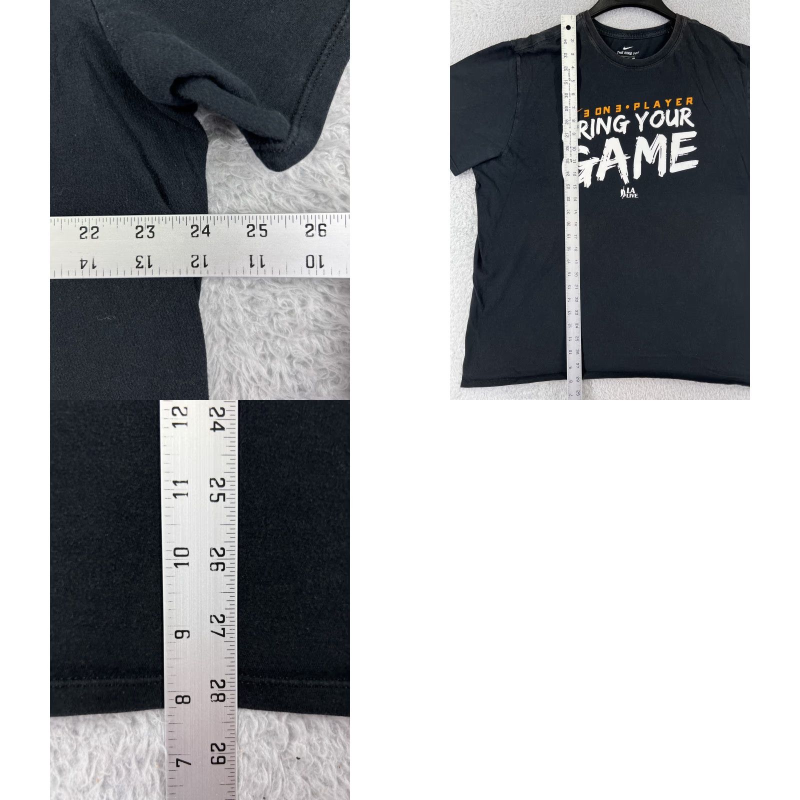 Nike Nike Shirt Mens 2XL Black Jersey Cotton Logo 3 On 3 Basketball 2019 Bring Your Game T‑Shirt Size US XXL / EU 58 / 5 - 9 Thumbnail