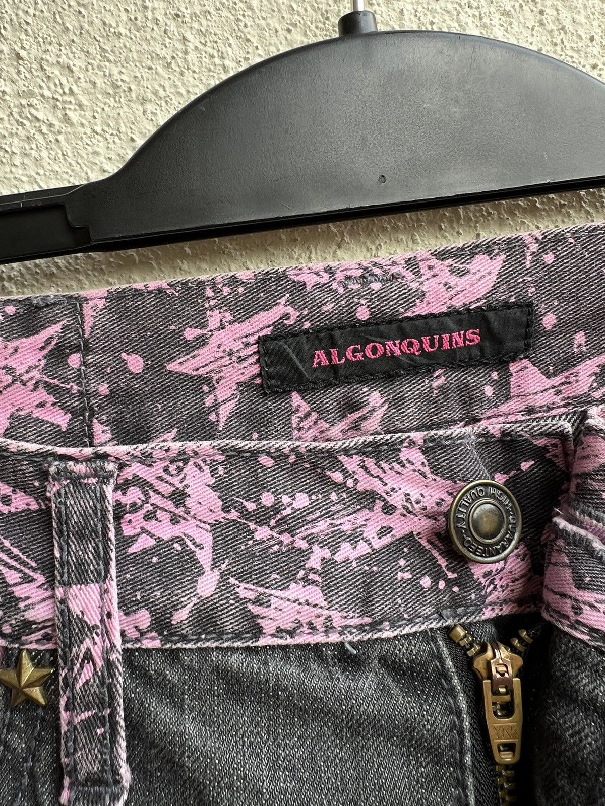 Designer ALGONQUINS Japan Distressed Punk Design Poem Denim Size US 32 / EU 48 - 7 Thumbnail