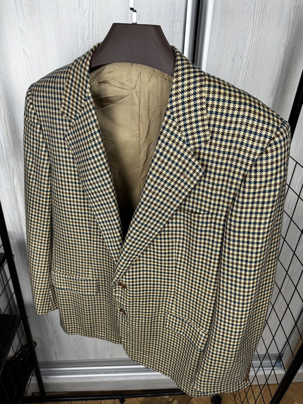 Belvest Belvest vintage checkered houndstooth 100% cashmere blazer Size 44R - 6 Thumbnail