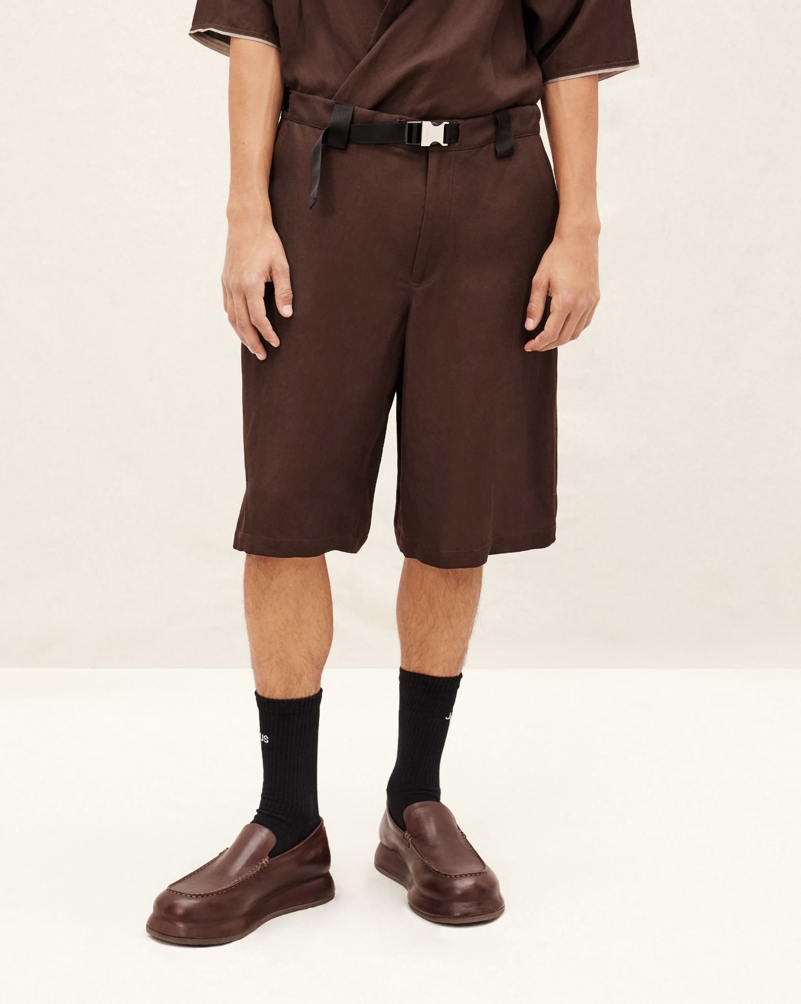 Jacquemus EU48 Linen Meio Utility Belt Buckle Short SS23 Le Raphia Size US 32 / EU 48 - 13 Thumbnail