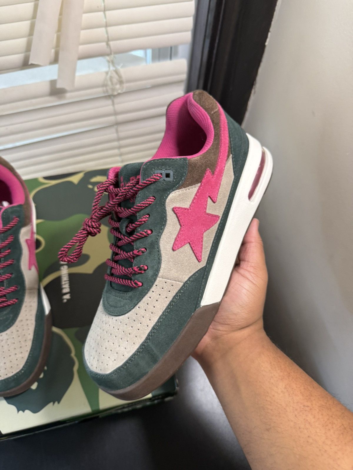 Bape Bape Road sta Green Suede Size 9 Worn Once Size US 9 / EU 42 - 3 Thumbnail