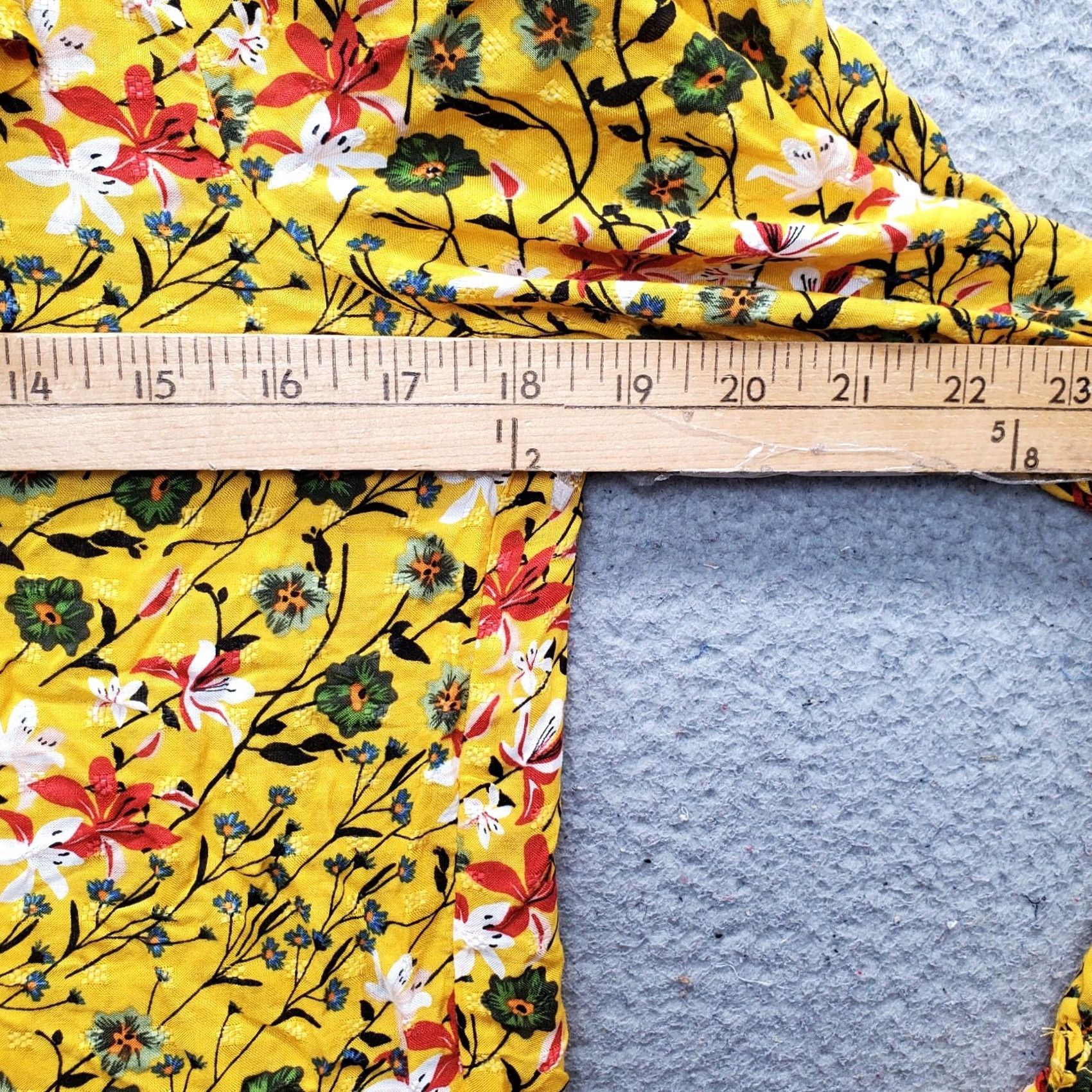 Vintage Jane & Delancey Blouse Womens Small Multi Floral Ruffle Neck Button Front Long Sleeve Top Size S / US 4 / IT 40 - 4 Thumbnail