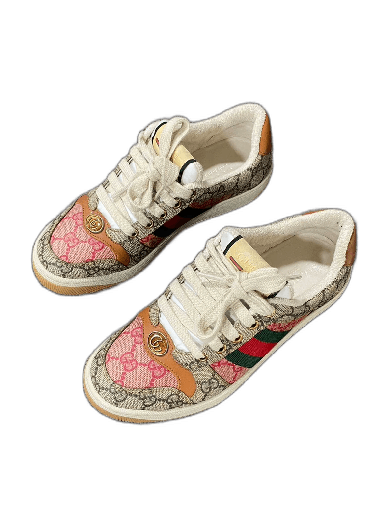 Gucci Gucci Floral Print Sneakers in Excellent Condition Size US 7 / IT 37 - 1 Thumbnail