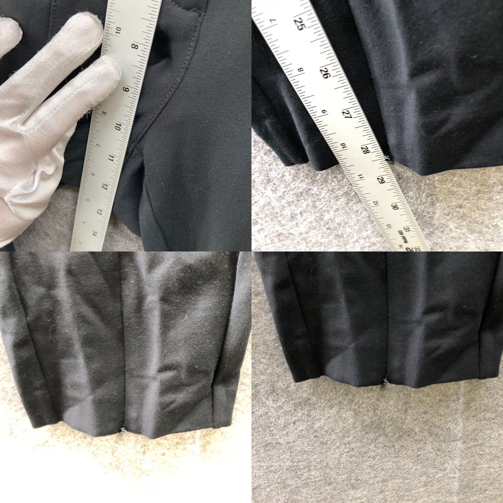 Anthropologie Anthropologie Maeve Slit Front Ponte Pants Womens 12P Black Zip Pockets Slim Size 34" / US 12 / IT 48 - 8 Thumbnail