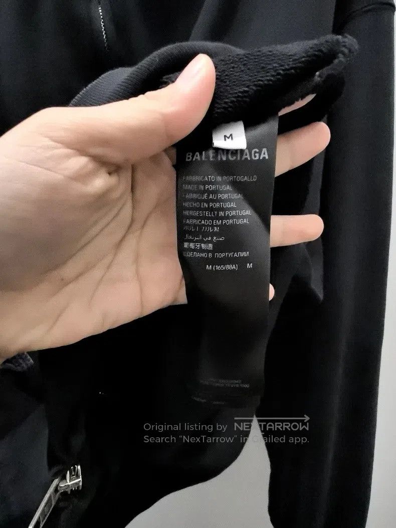 Balenciaga Balenciaga Black Zipper Hooded Sweatshirt Size US M / EU 48-50 / 2 - 3 Thumbnail