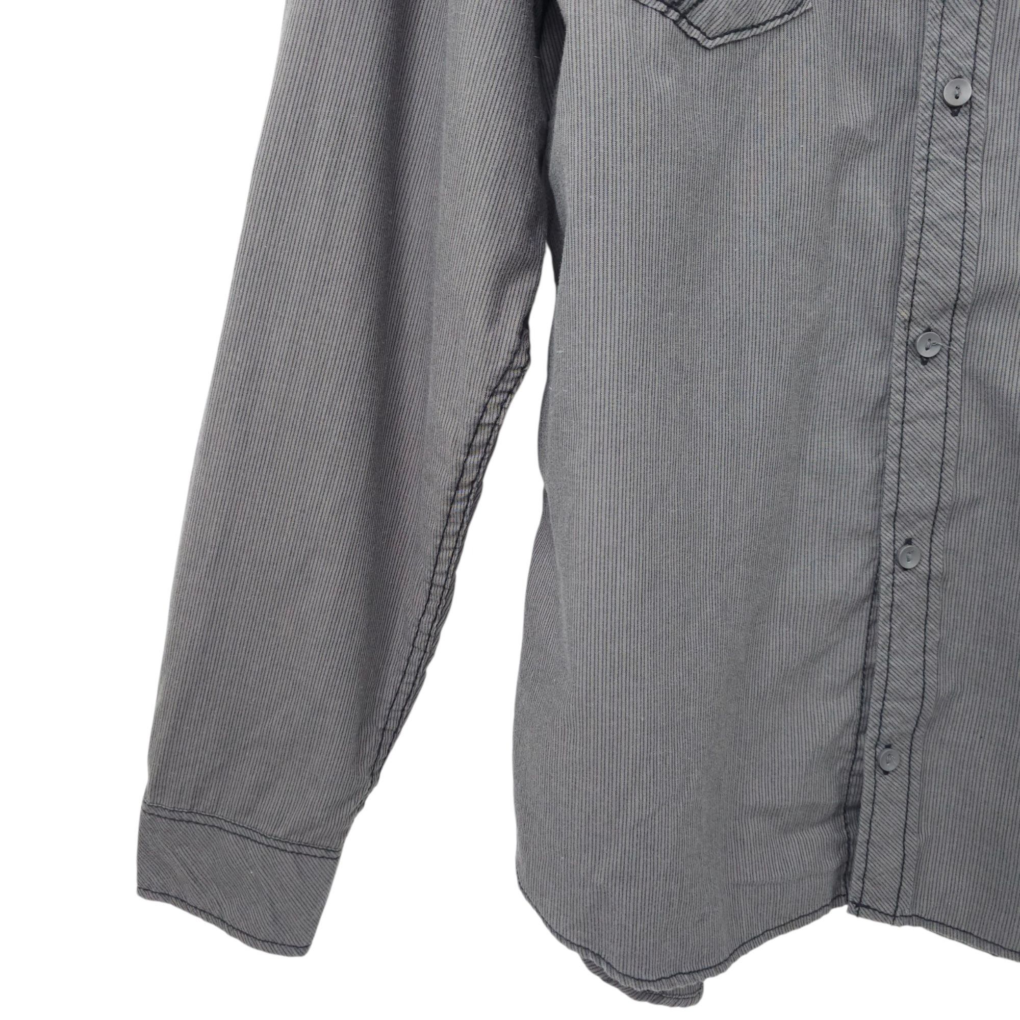 Carbon Carbon Slim Fit Button Front Shirt Mens XXL READ Tab Sleeve Size US XXL / EU 58 / 5 - 12 Thumbnail