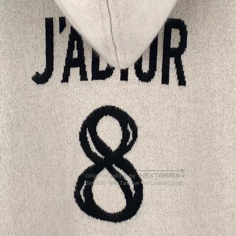 Dior Dior Beige letter inlaid cashmere hooded knit Size XXS / US 00 / IT 34 - 5 Thumbnail